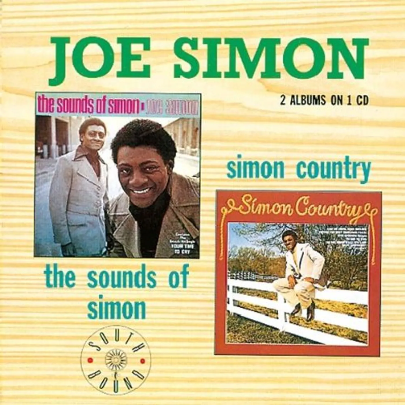 Joe Simon SOUNDS OF SIMON / SIMON COUNTRY CD