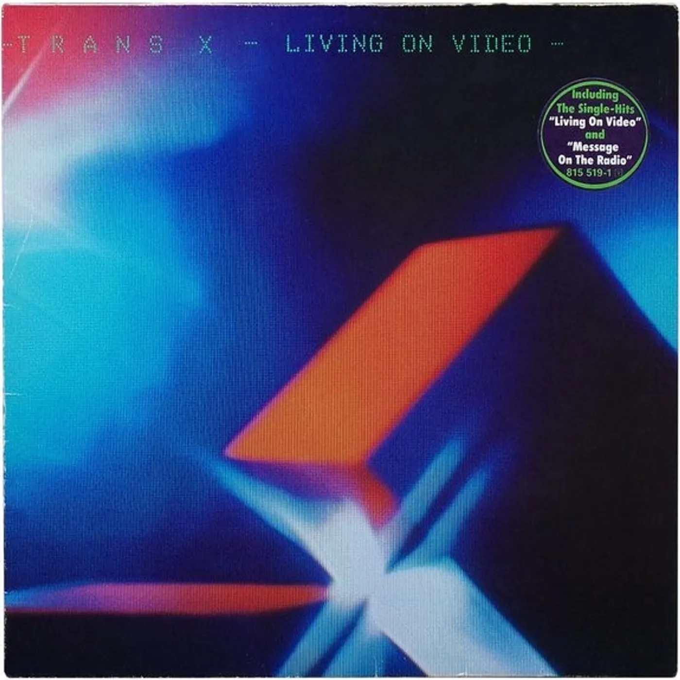 Trans-X Living On Video Vinyl Record