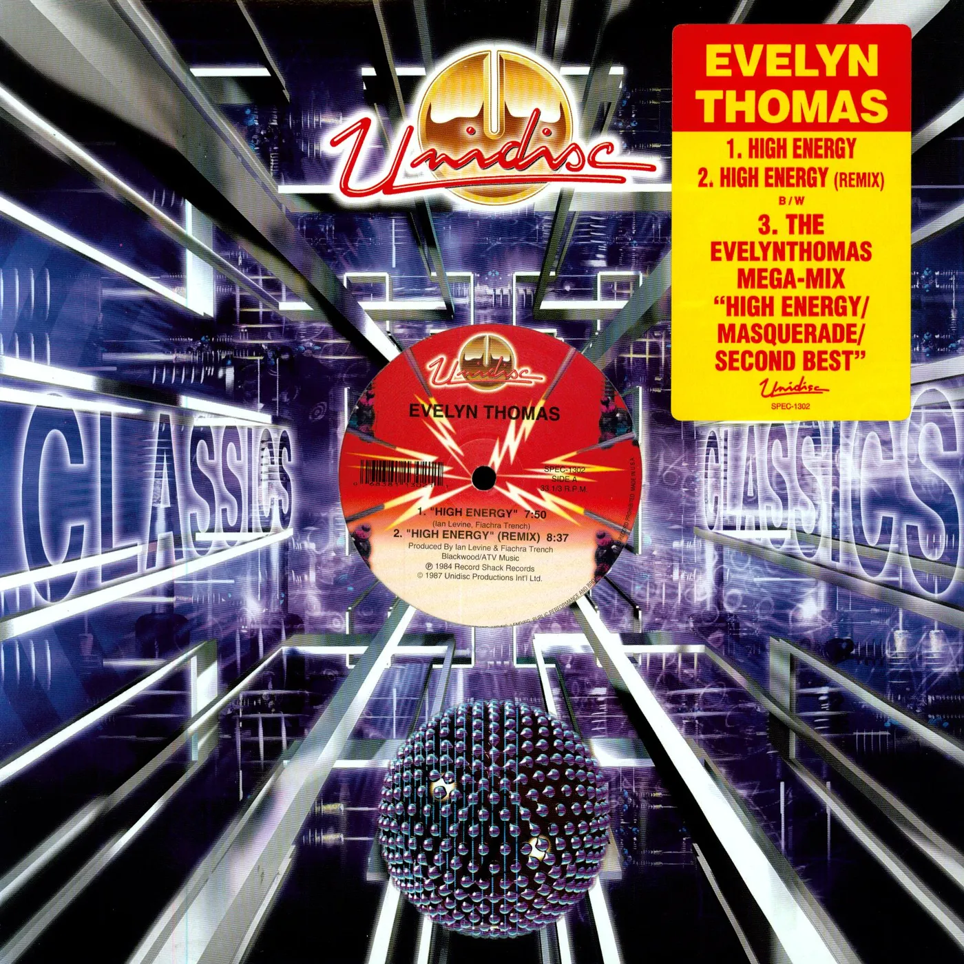 Evelyn Thomas High Energy Vinyl Record