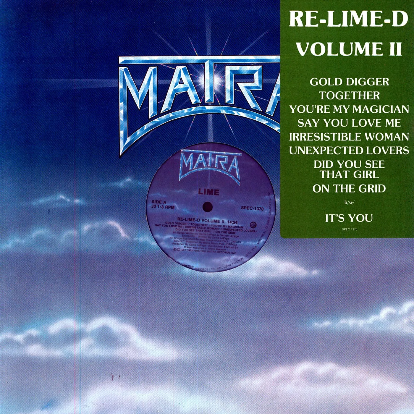 Lime GOLD DIGGER / TOGETHER Vinyl Record