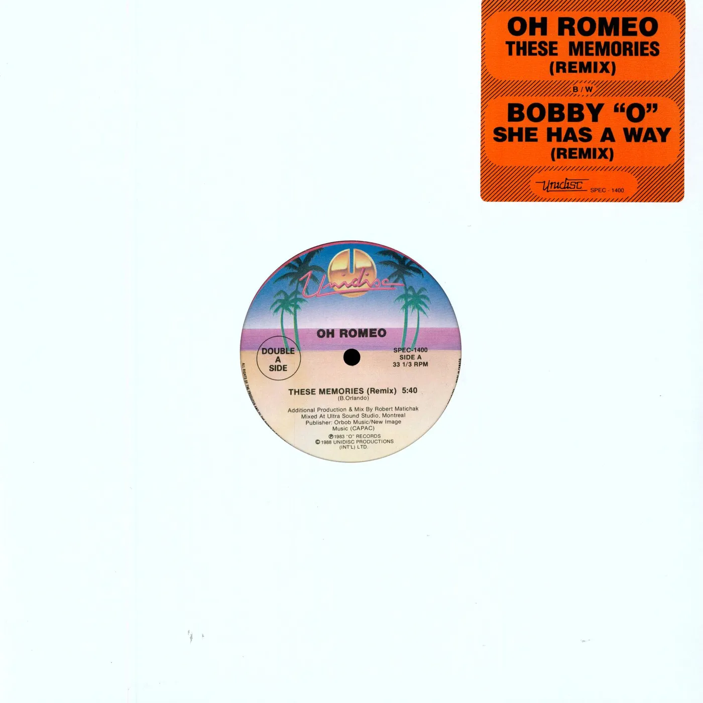 Oh Romeo These Memories Vinyl Record