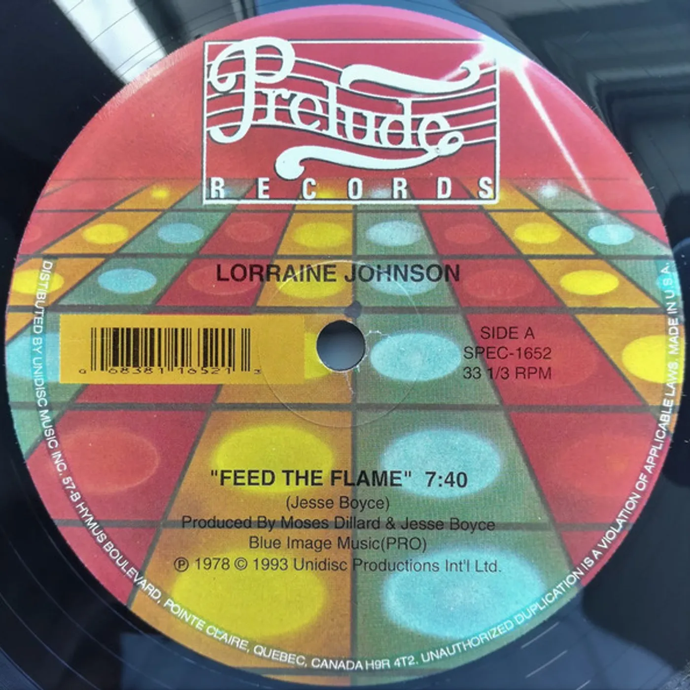 Lorraine Johnson FEED THE FLAME Vinyl Record