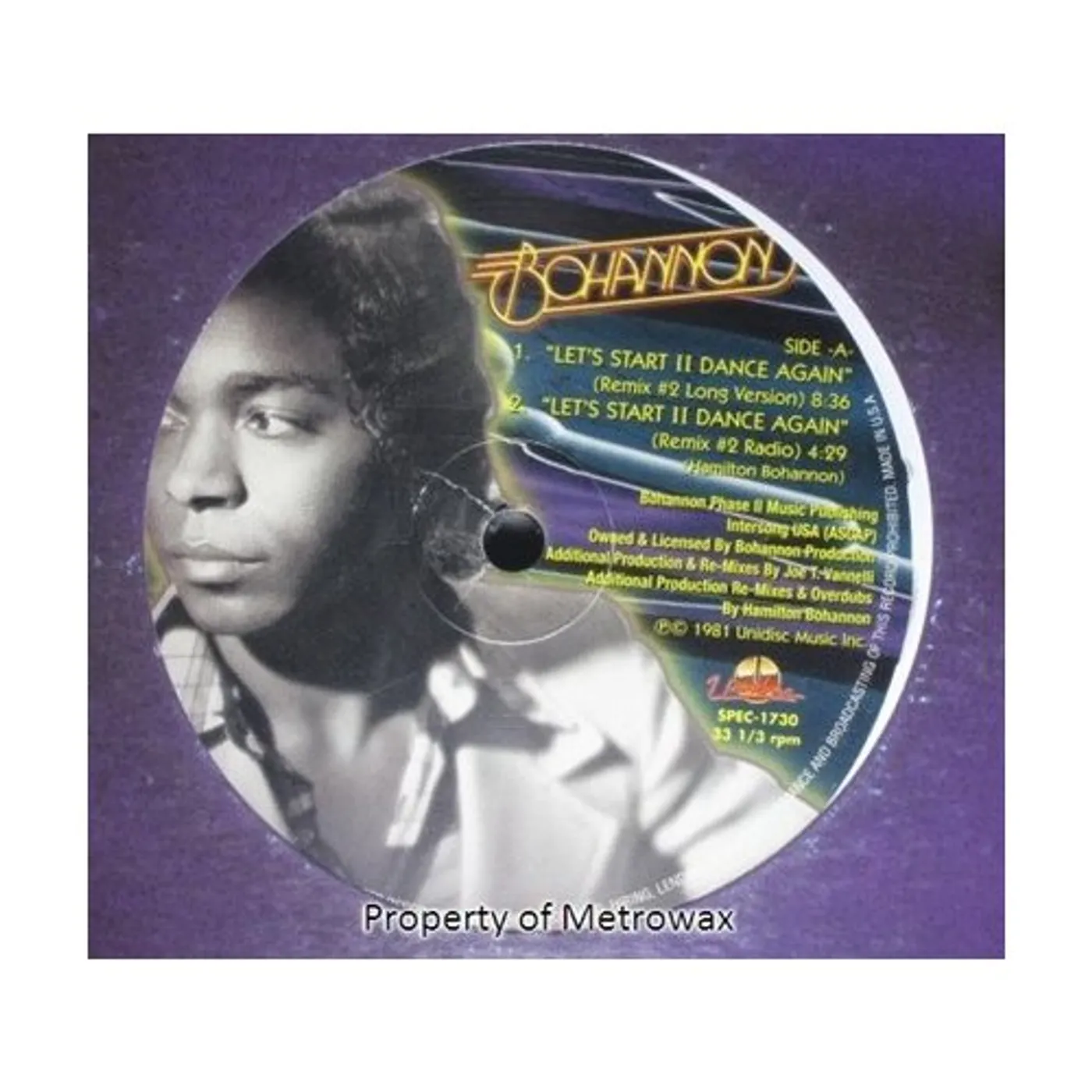 Bohannon LET'S START TO DANCE AGAIN 2 Vinyl Record