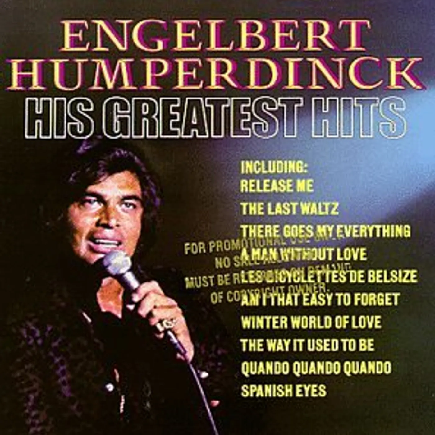 Engelbert Humperdinck HIS GREATEST HITS CD