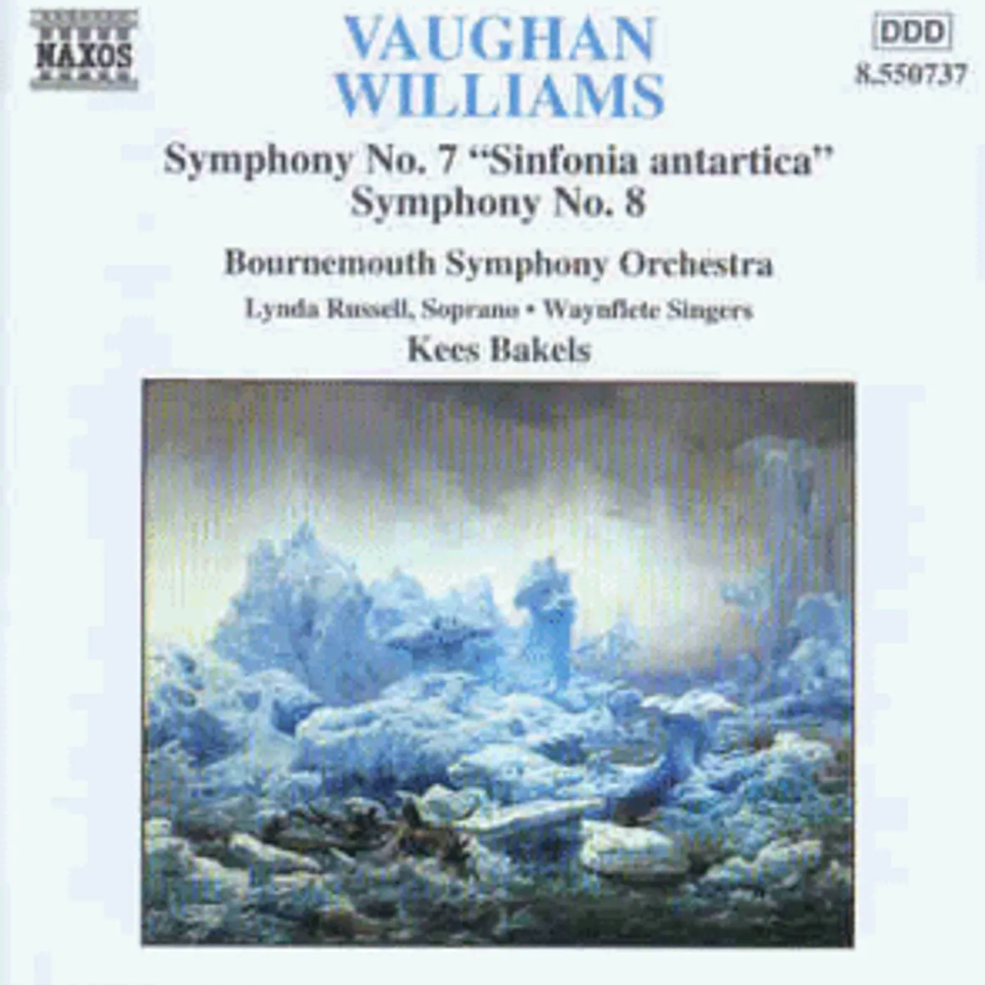 Vaughan Williams SINFONIA 7 / SINFONIA ANTARTICA / SINFONIA 8 CD