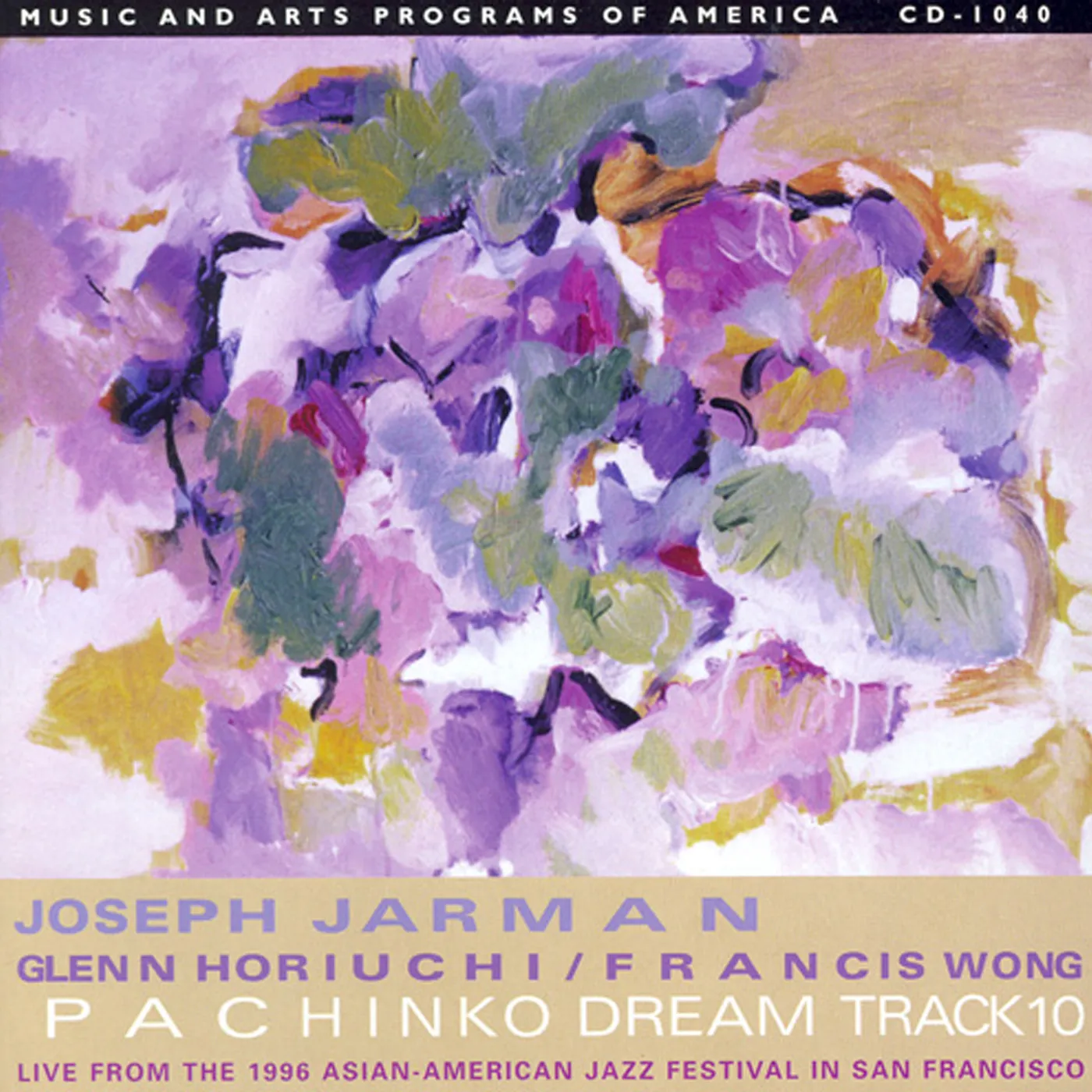 Joseph Jarman PACHINKO DREAM TRACK 10 CD