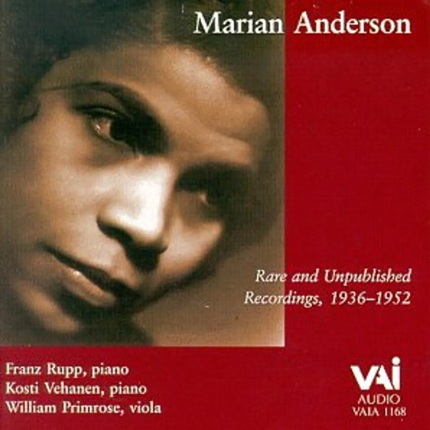 Marian Anderson RARE & UNPUBLISHED RECORDINGS 1936-1952 CD
