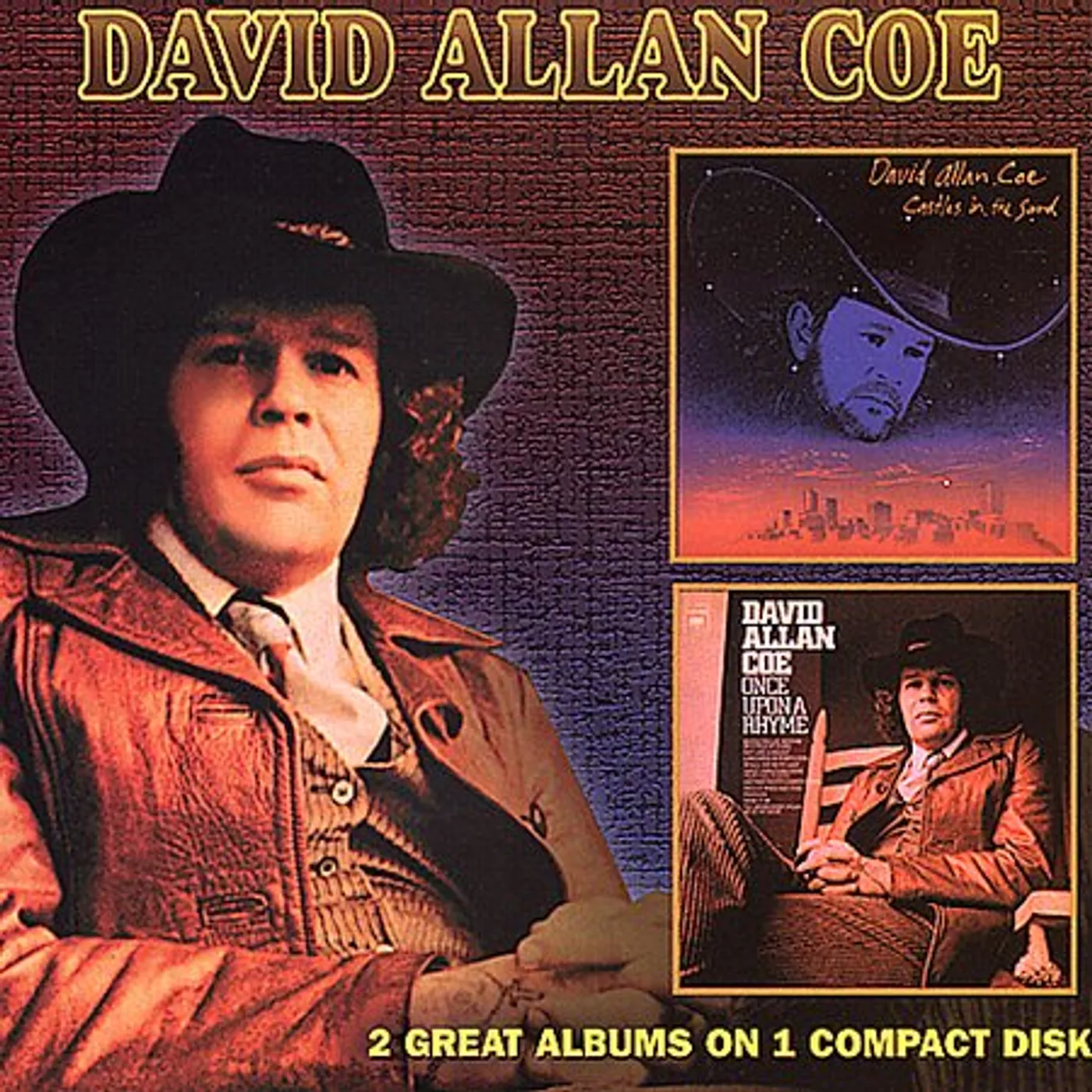 David Allan Coe CASTLES IN THE SAND / ONCE UPON A RHYME CD