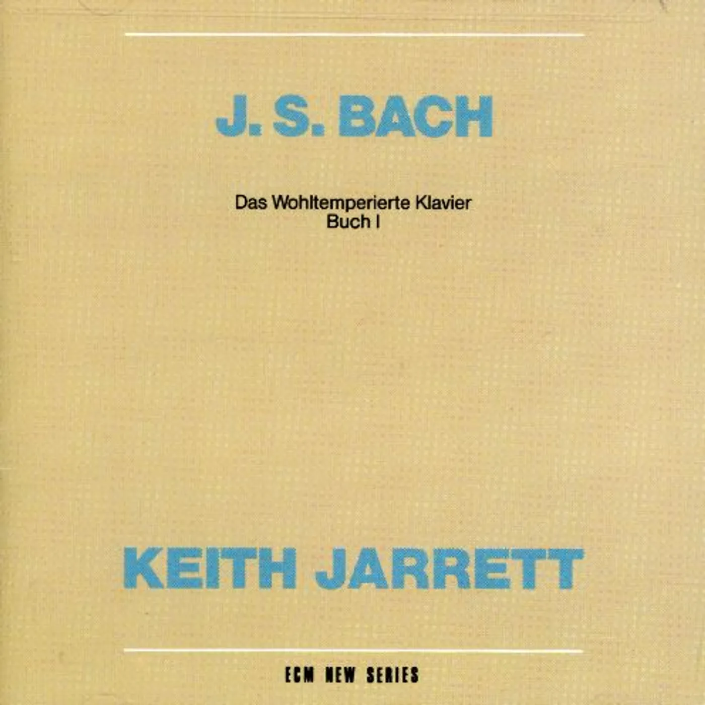 Keith Jarrett BACH: WELL TEMPERED CLAVIER BOOK 1 CD