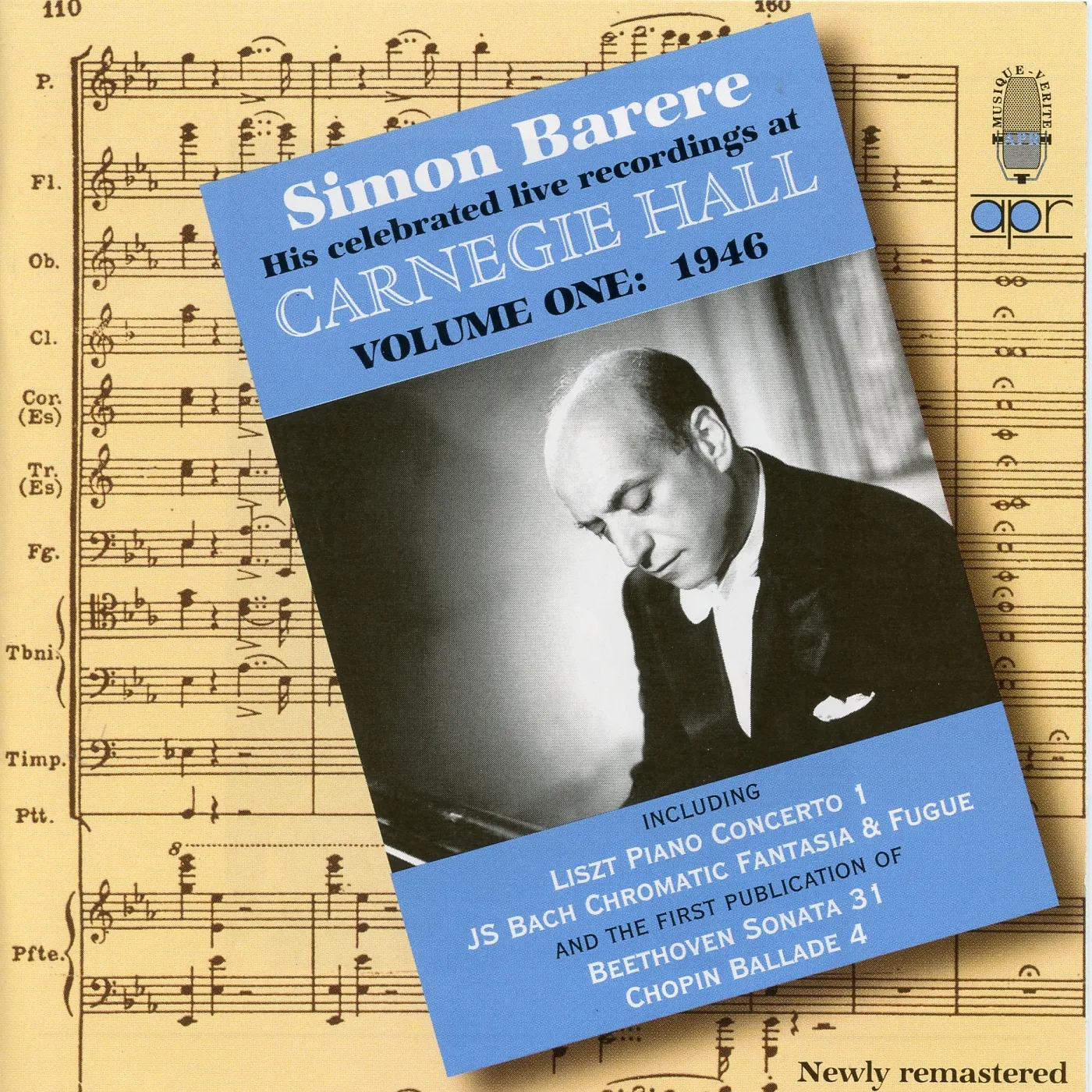 Simon Barere AT CARNEGIE HALL 1 CD