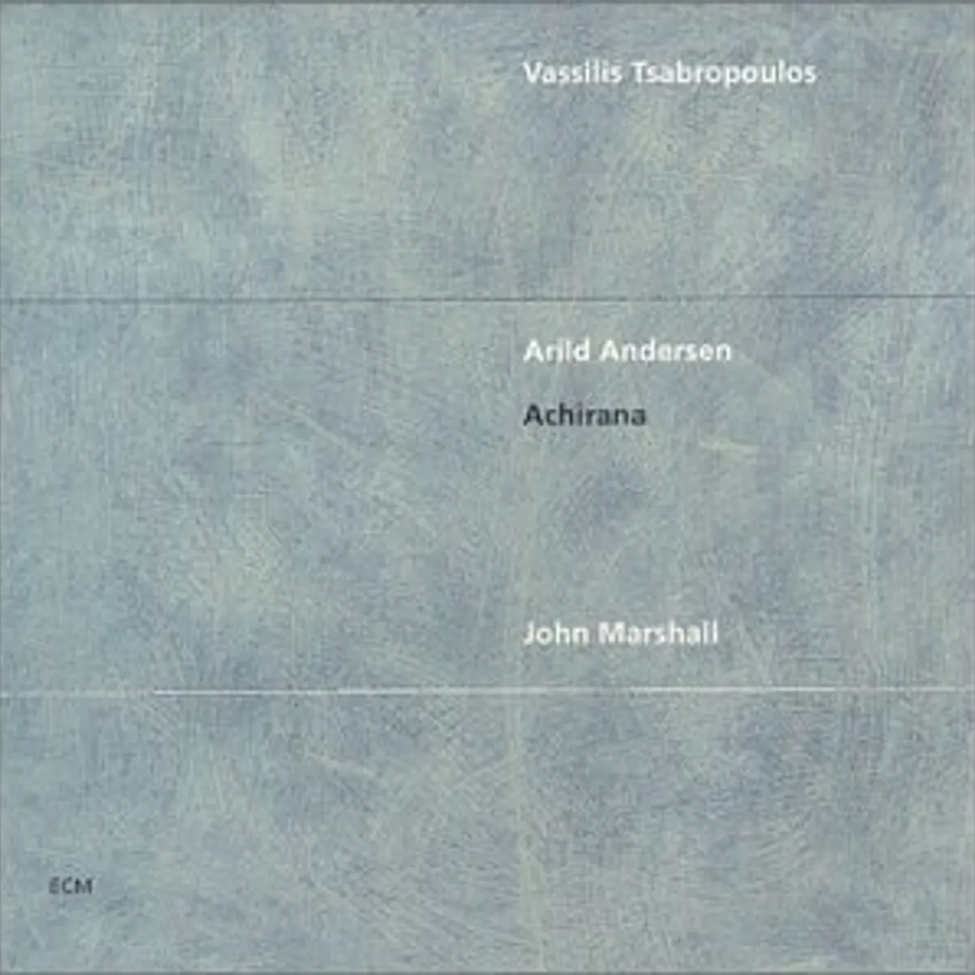 Vassilis Tsabropoulos ACHIRANA CD