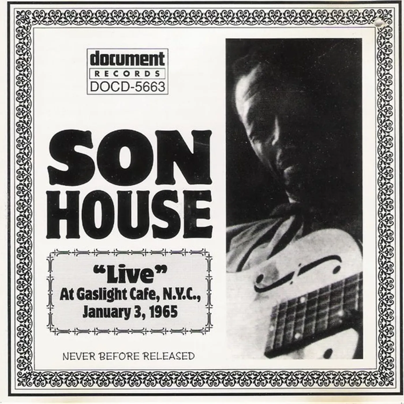 Son House LIVE AT THE GASLIGHT CAFE NYC 1965 CD