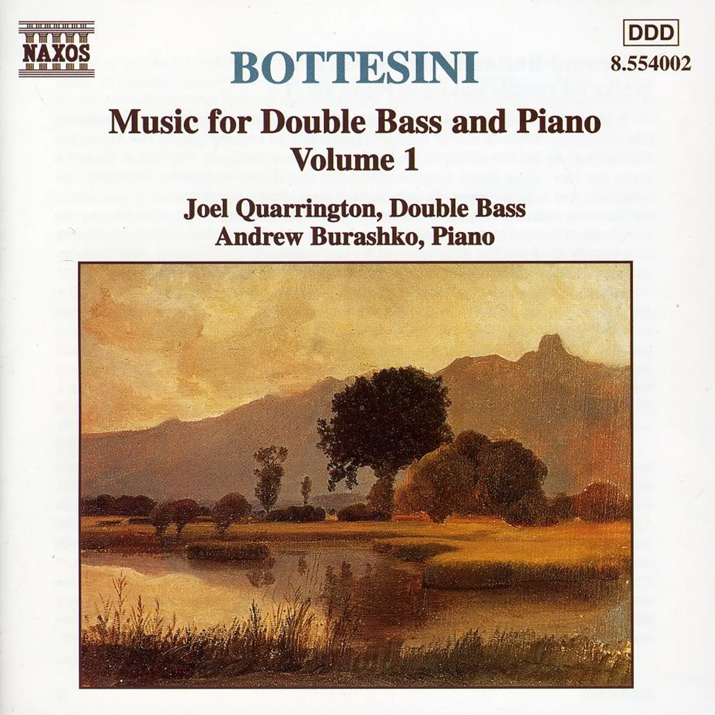 Bottesini MUSIC FOR DOUBLE BASS & PIANO 1 CD