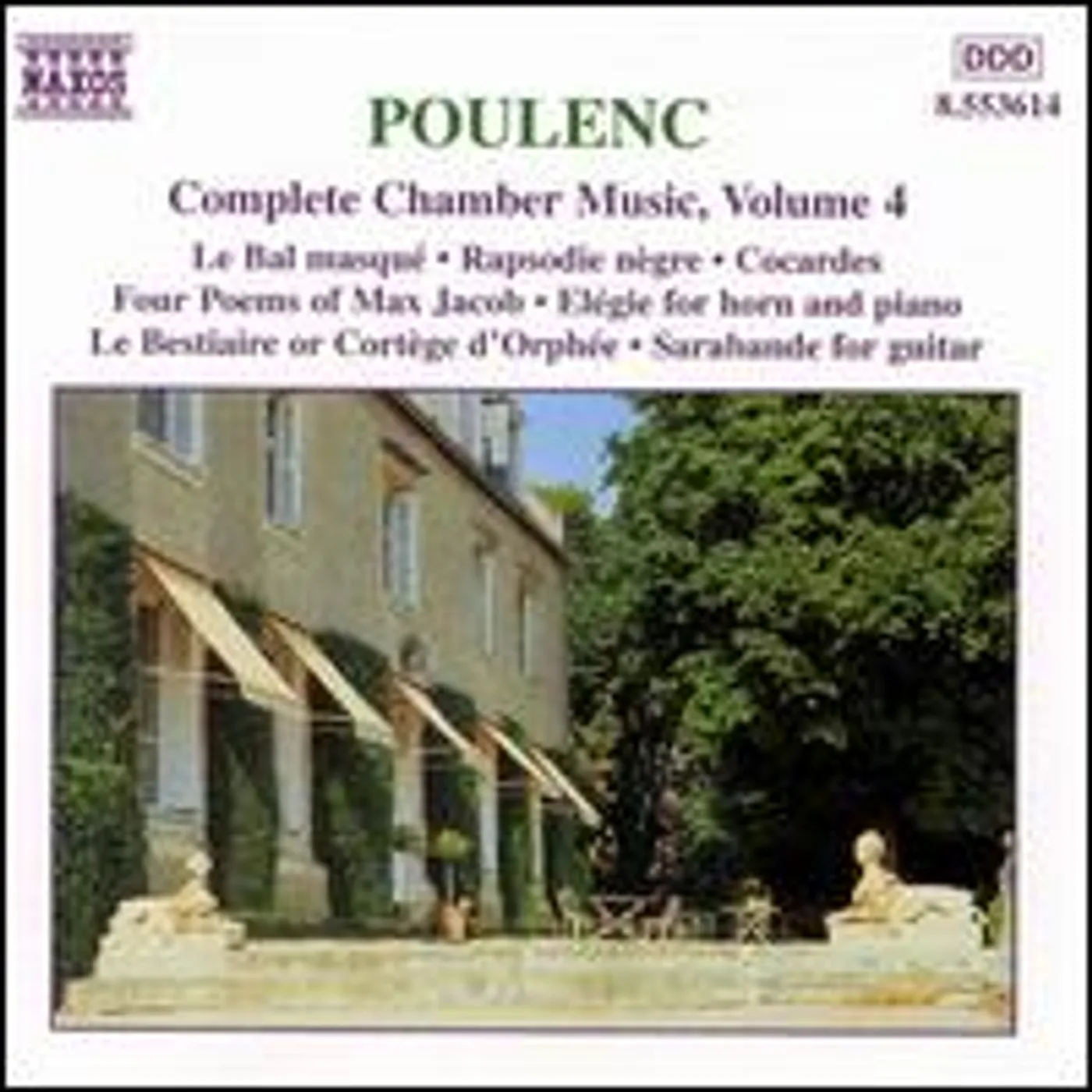 Poulenc CHAMBER MUSIC VOL. 4 CD