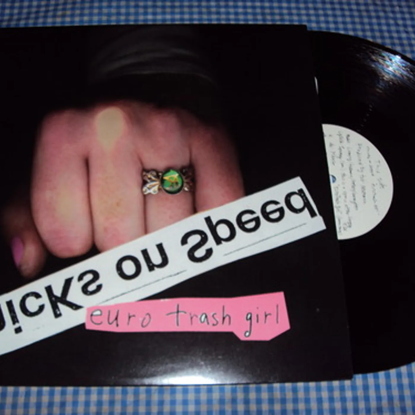 Chicks On Speed EURO TRASH GIRL / ANGEL IN BLACK Vinyl Record