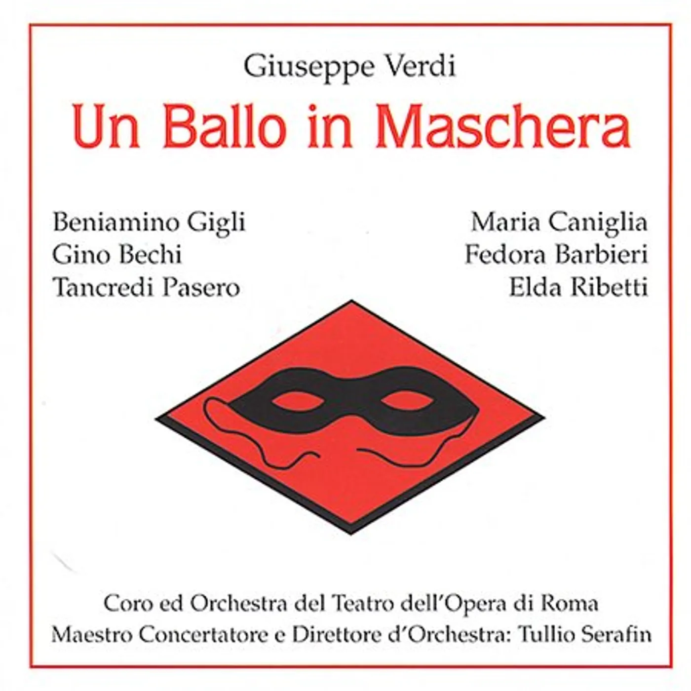 G Verdi EIN MASKENBALL CD