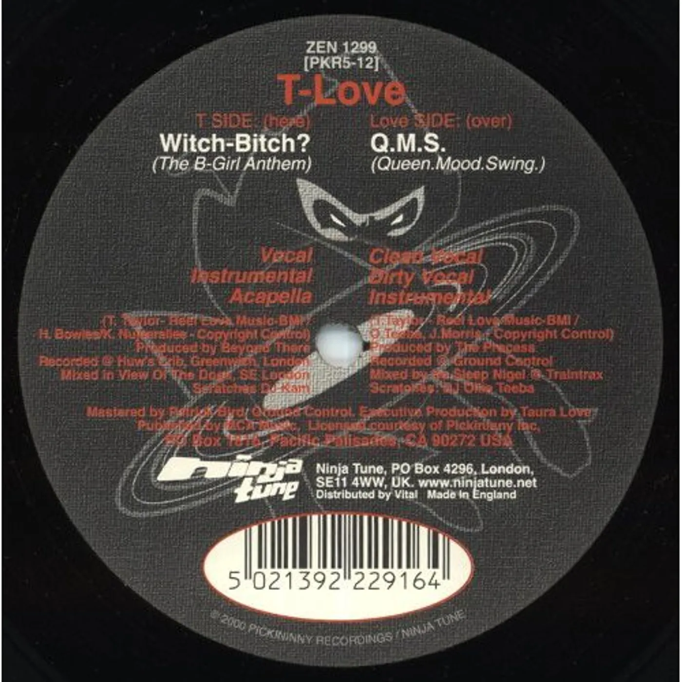 T-Love WITCH BITCH: QMS Vinyl Record