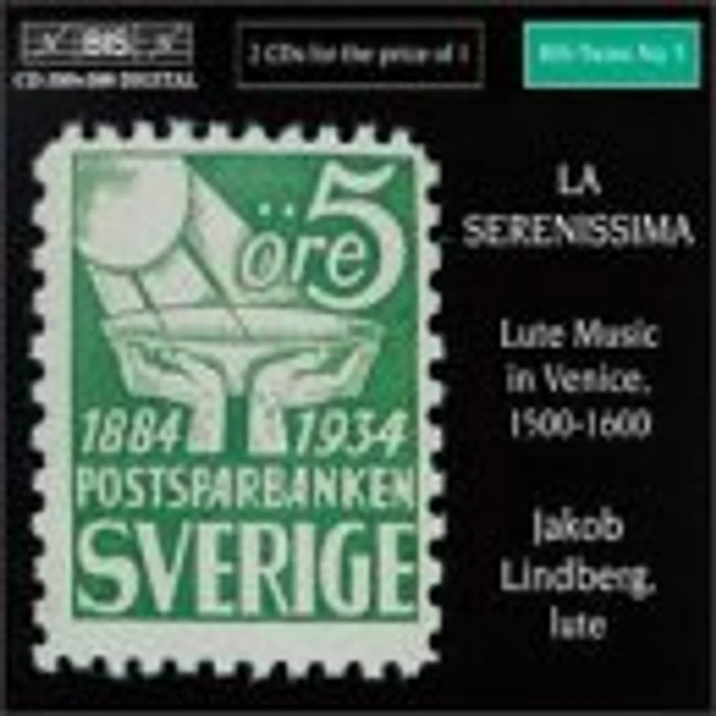 Jakob Lindberg SERENISSIMA: LUTE MUSIC IN VENICE 1500-1600 CD