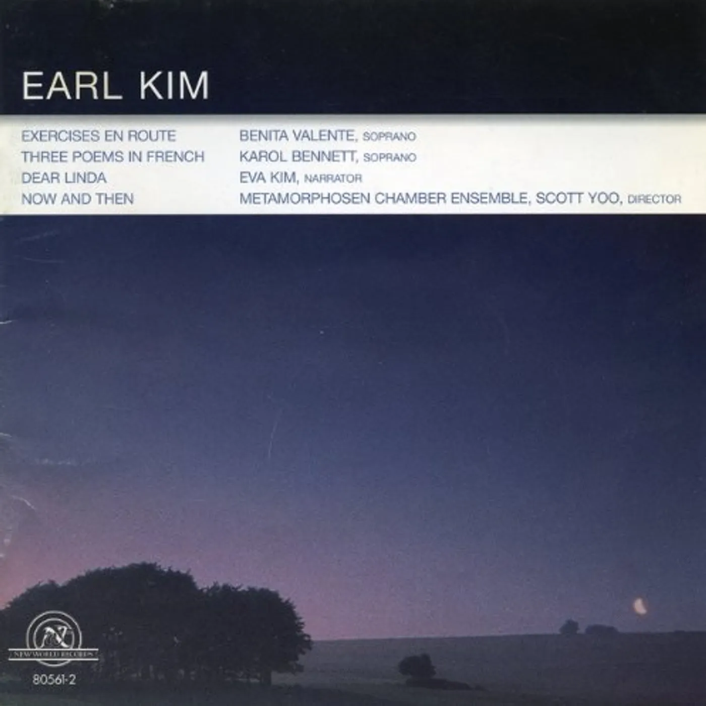 Earl Kim CHAMBER MUSIC WITH VOICE CD