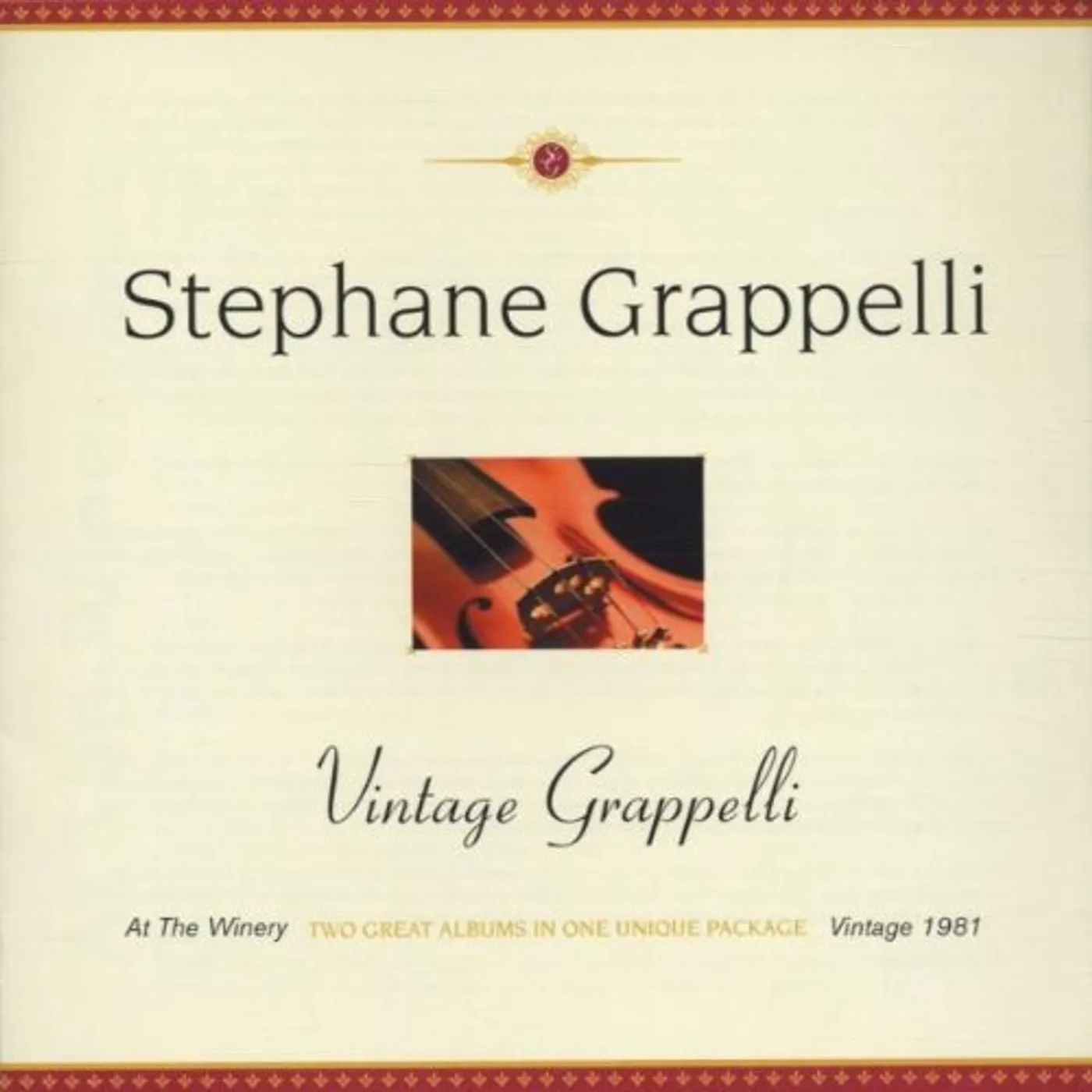 Stéphane Grappelli VINTAGE GRAPPELLI CD