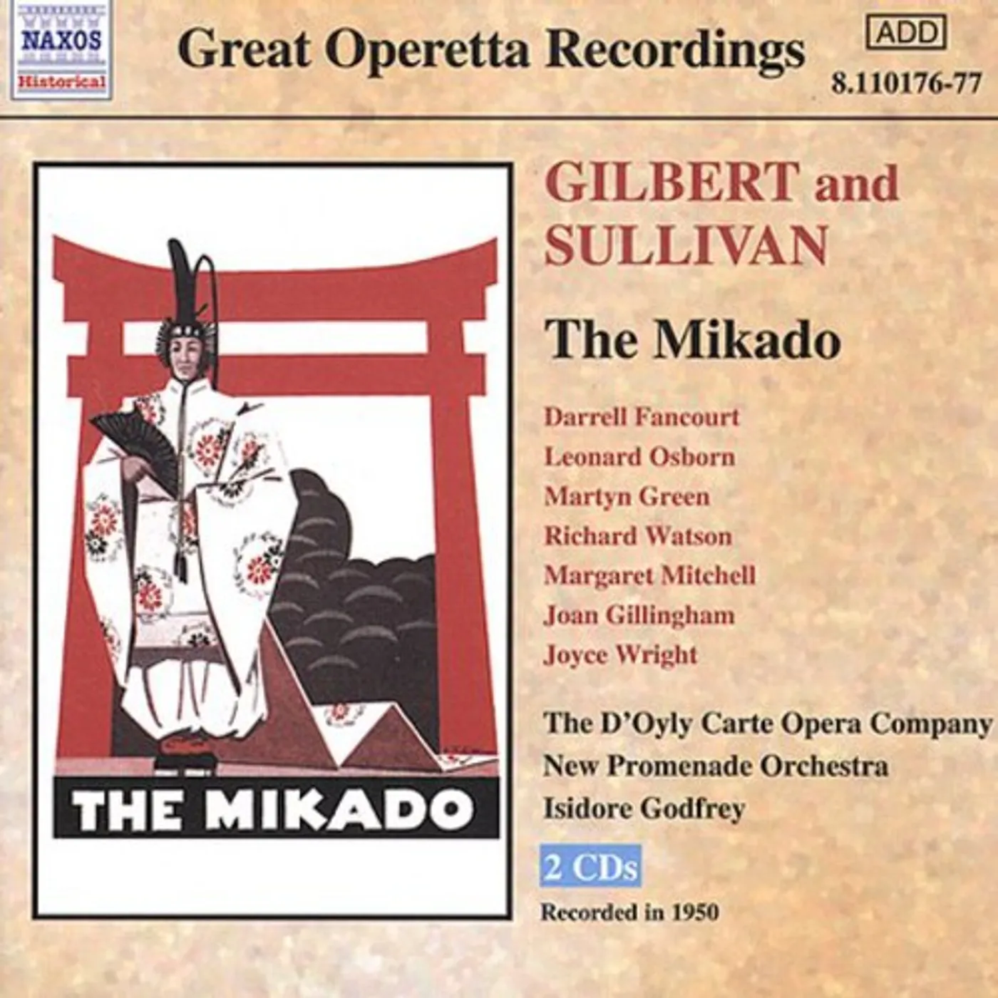 Gilbert & Sullivan MIKADO CD