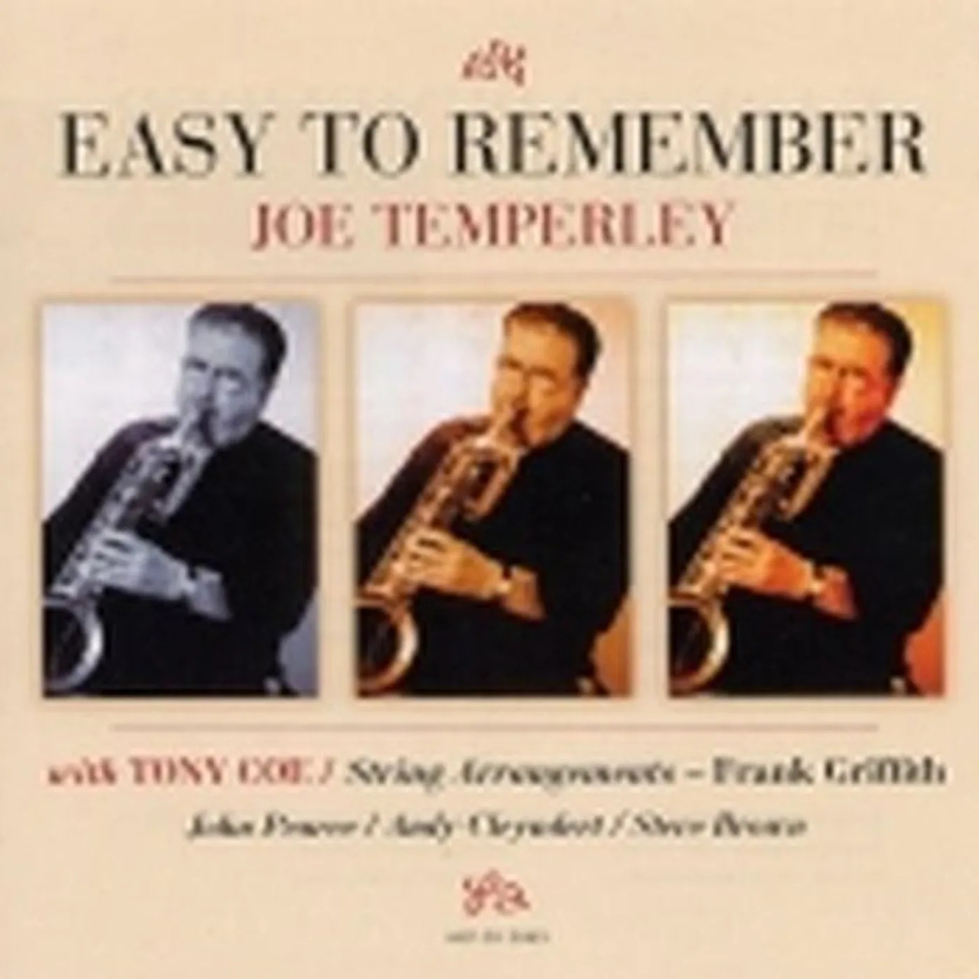 Joe Temperley EASY TO REMEMBER CD