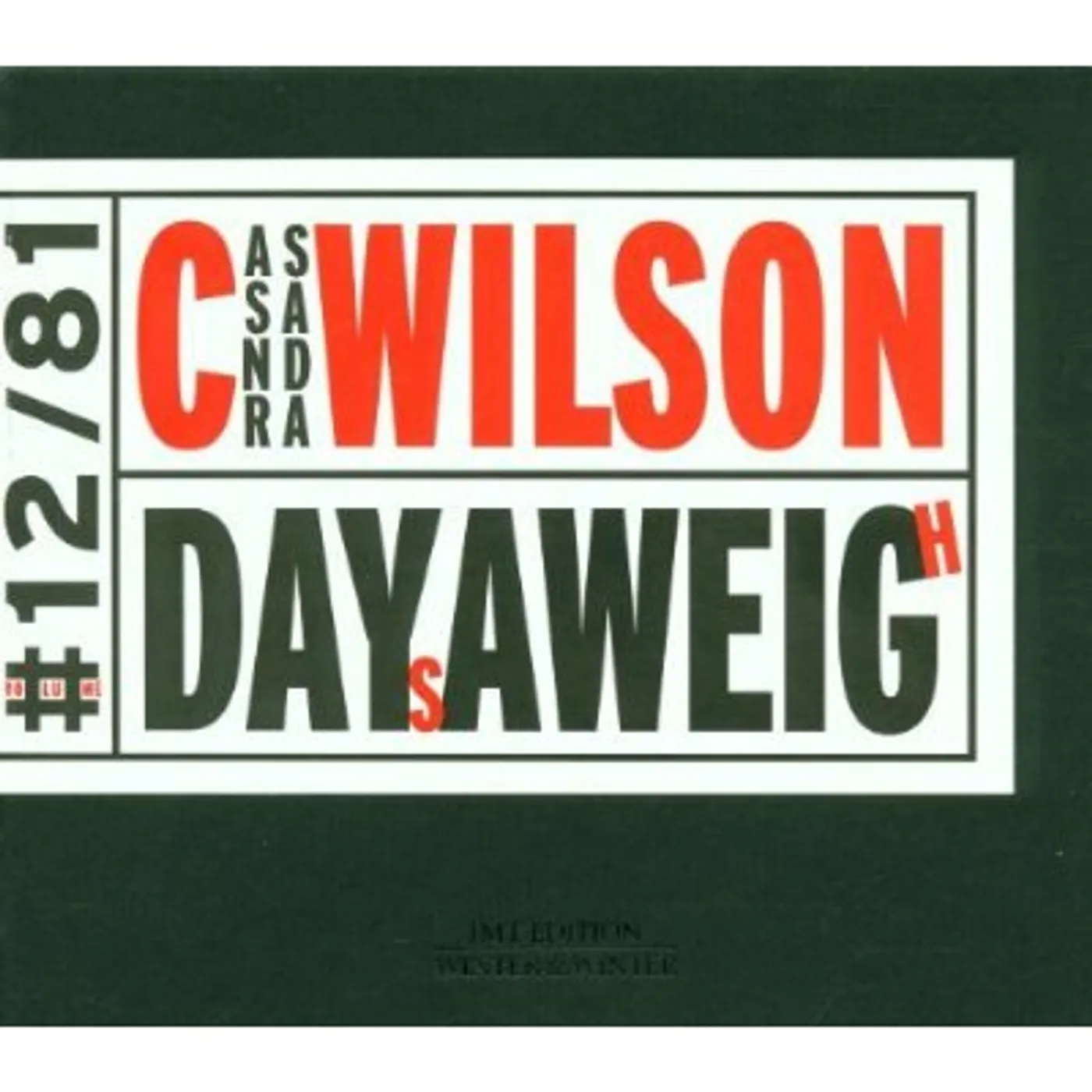 Cassandra Wilson DAYS AWEIGH CD