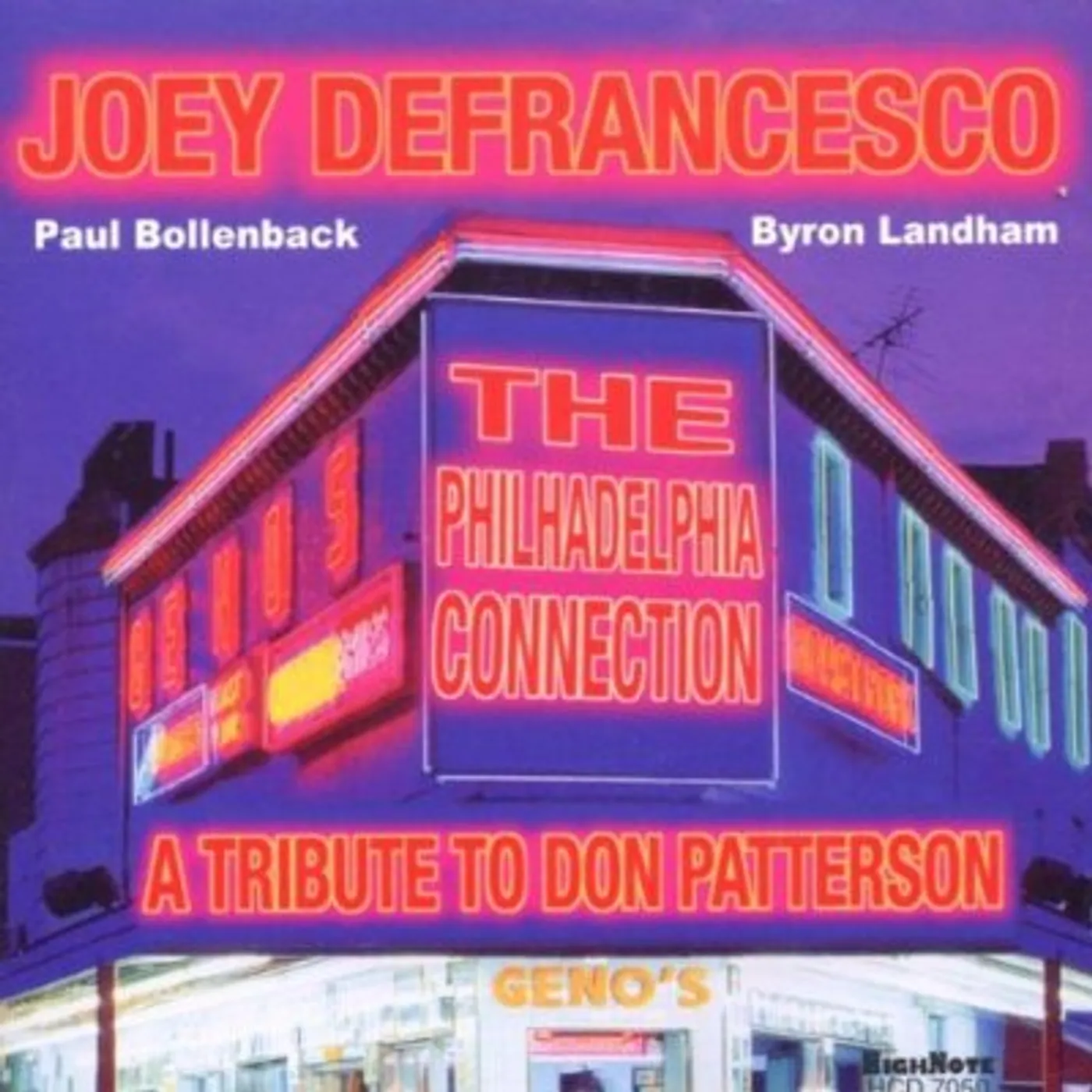 Joey DeFrancesco TRIBUTE TO DON PATTERSON: PHILADELPHIA CONNECTION CD