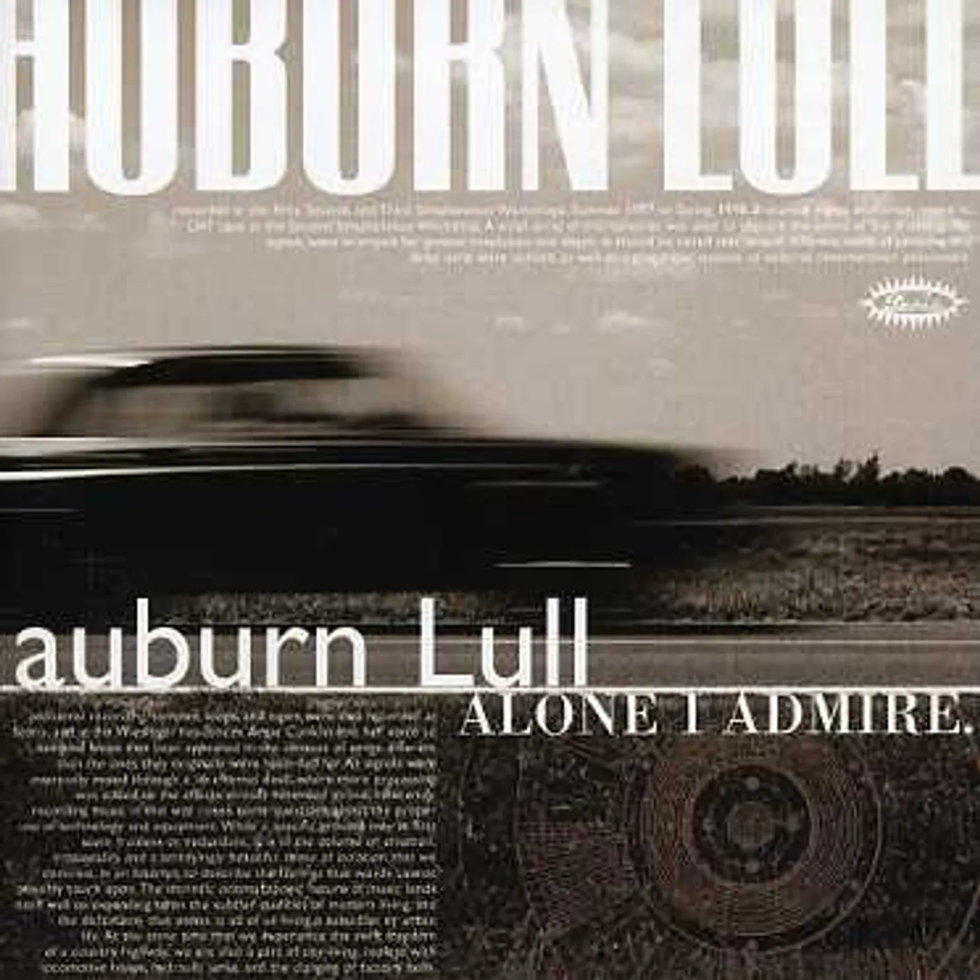 Auburn Lull ALONE I ADMIRE CD