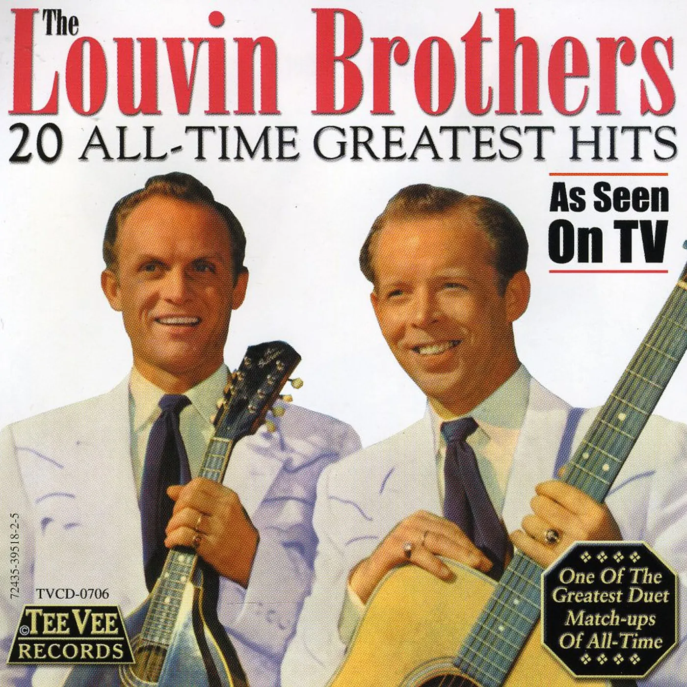 The Louvin Brothers 20 ALL TIME GREATEST HITS CD