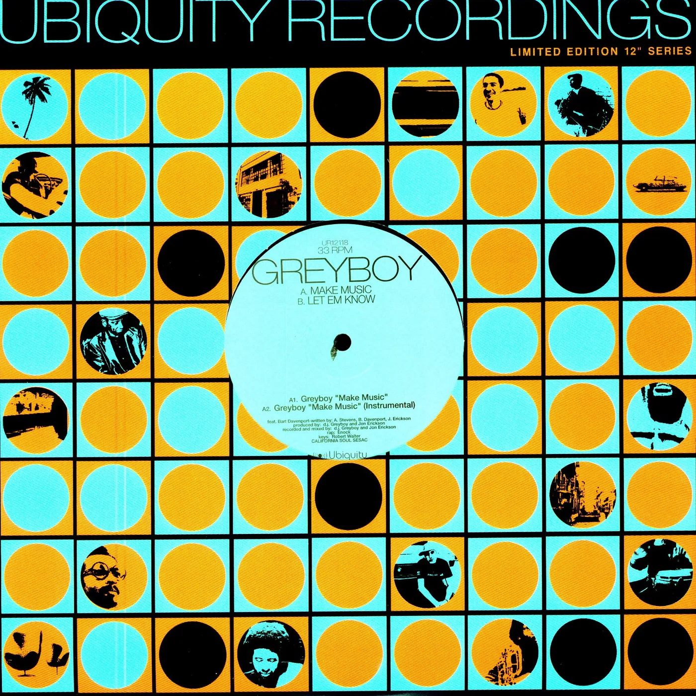 Greyboy WE MAKE MUSIC / LET EM KNOW (SINGLE) Vinyl Record