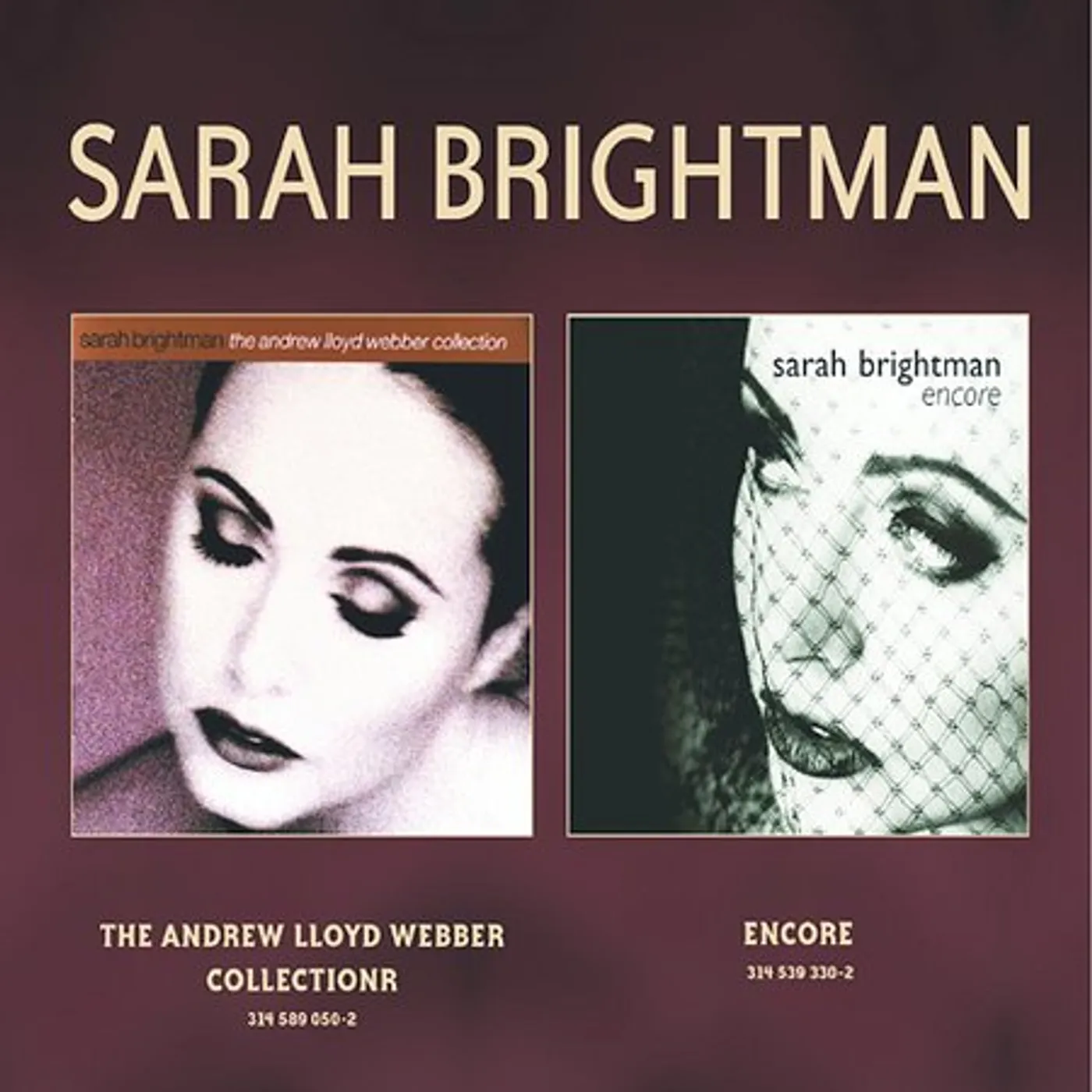 Sarah Brightman ANDREW LLOYD WEBBER COLLECTION / ENCORE CD