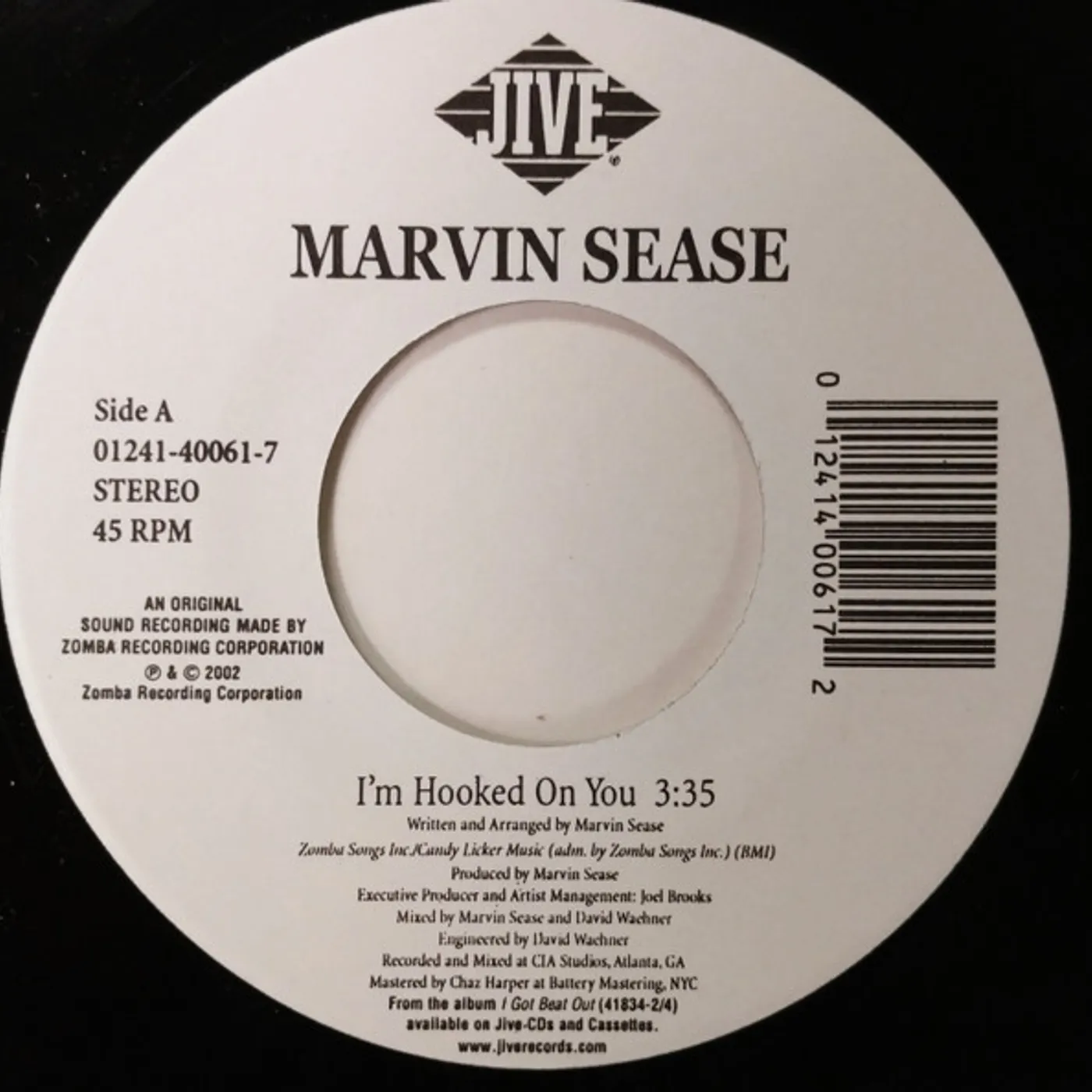 Marvin Sease I'M HOOKED ON YOU / DO YOU QUALIFY Vinyl Record