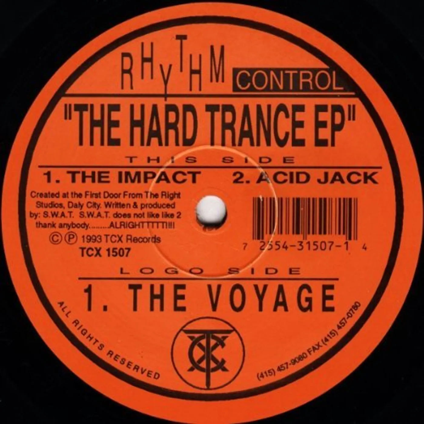 Rhythm Control HARD TRANCE EP Vinyl Record
