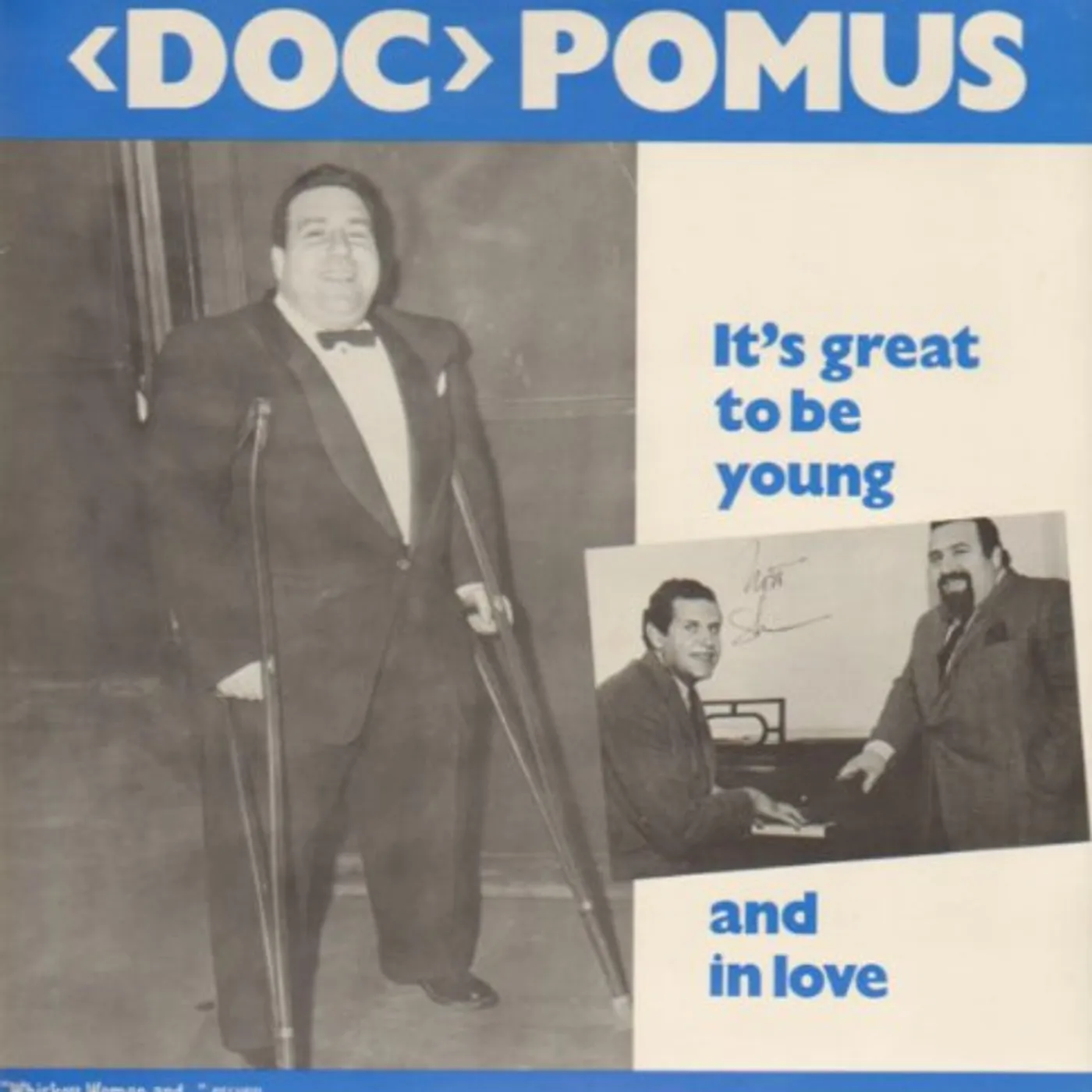 Doc Pomus It's Great to Be Young and in Love Vinyl Record