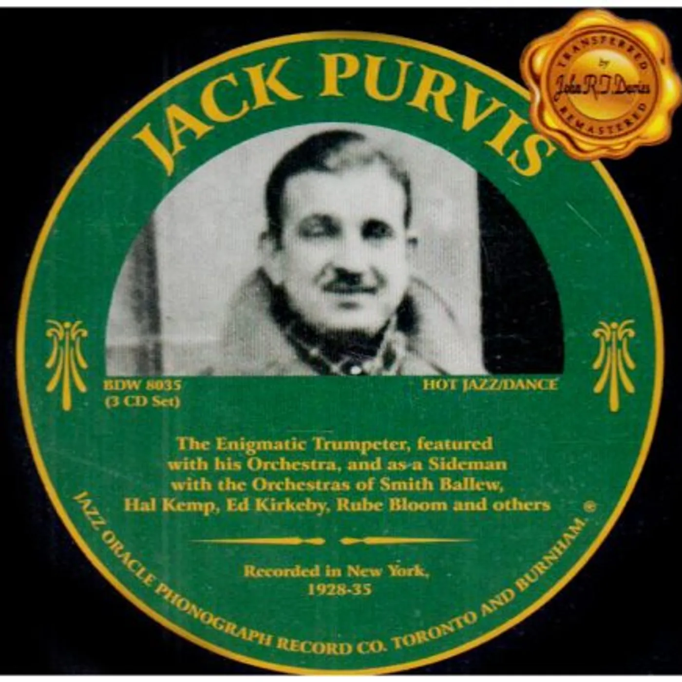Jack Purvis 1928-1935 CD