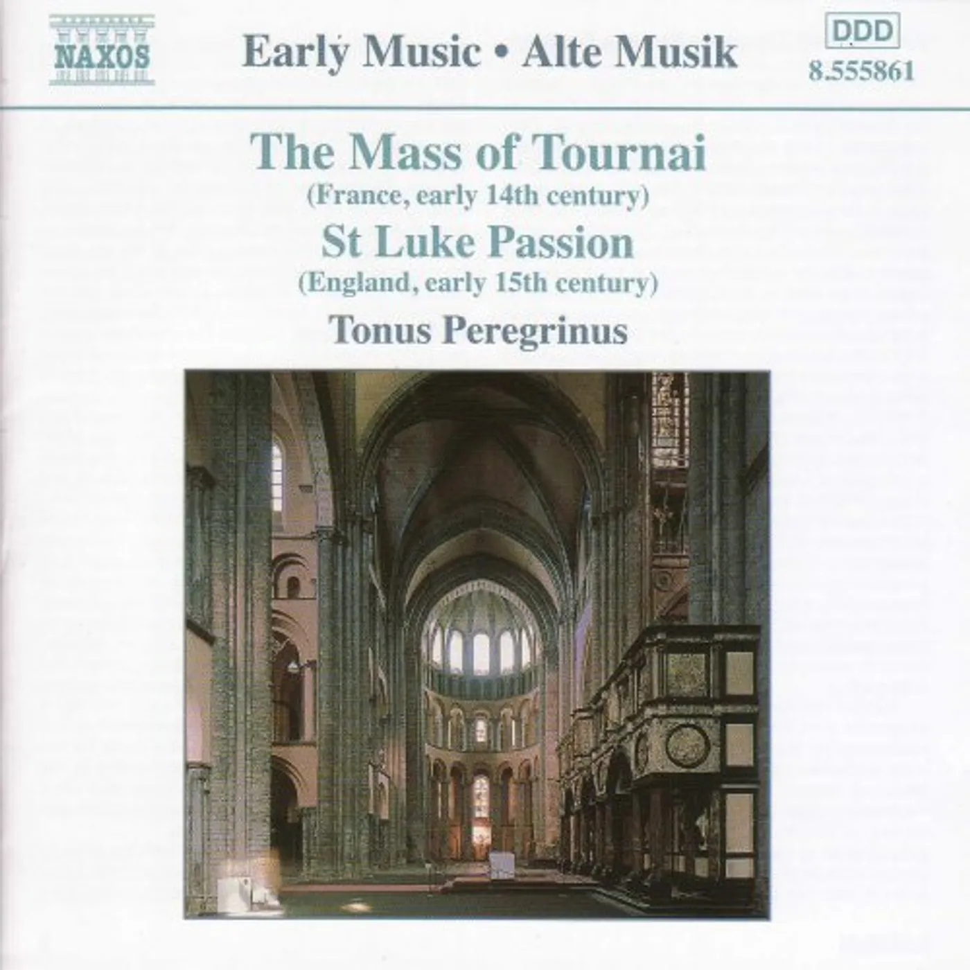 Tonus Peregrinus MASS OF TOURNAI / ST LUKE PASSION CD