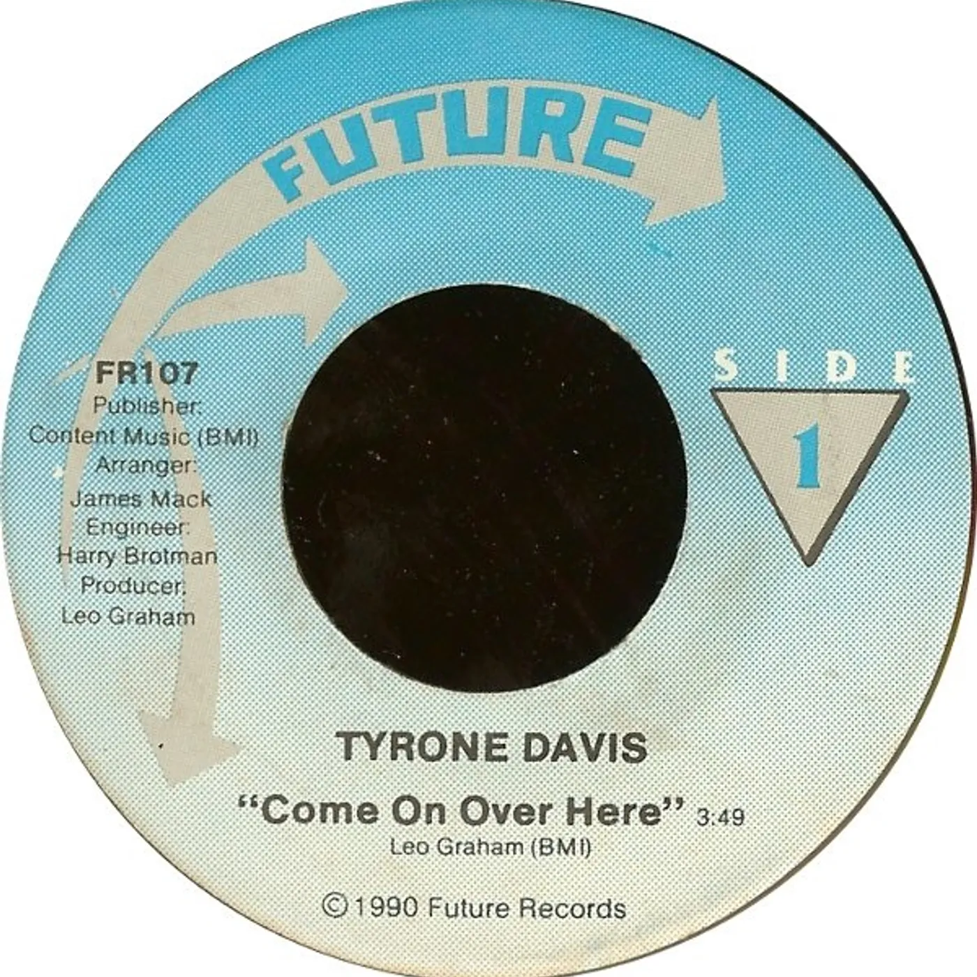 Tyrone Davis COME ON OVER HERE Vinyl Record