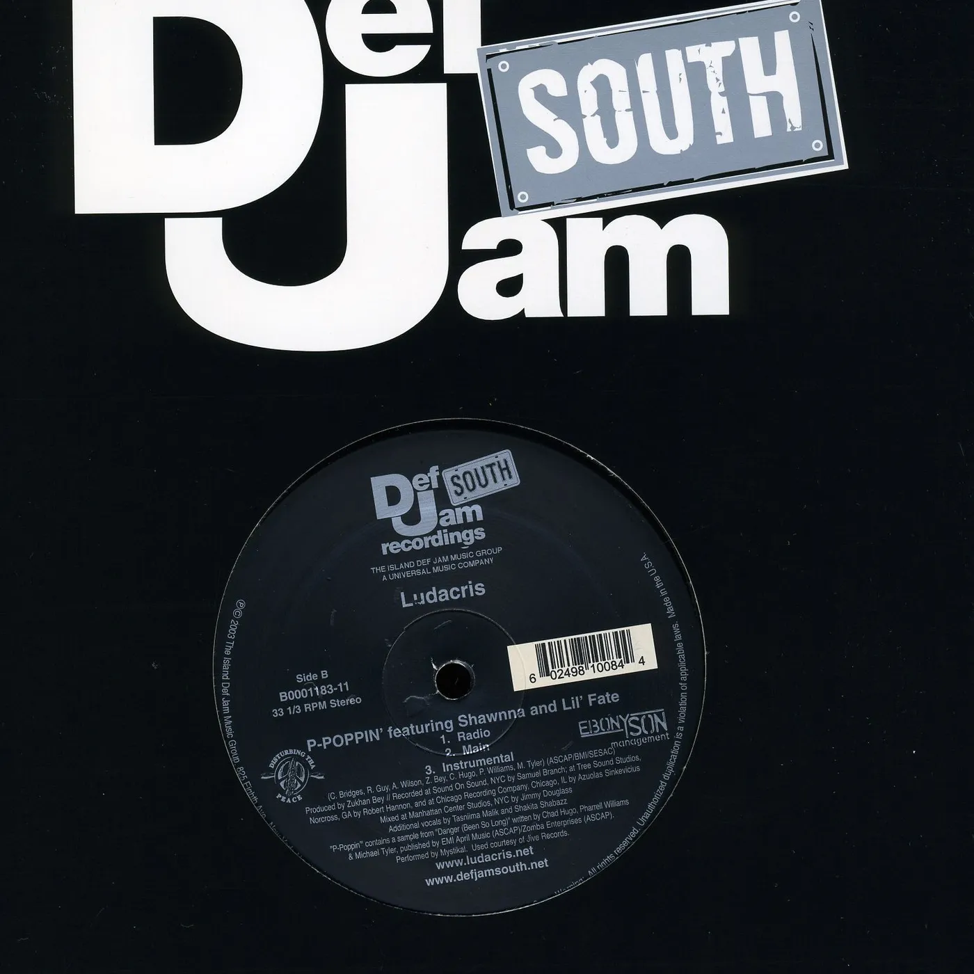 Ludacris STAND UP (X3) / P-POPPIN (X3) (Vinyl)