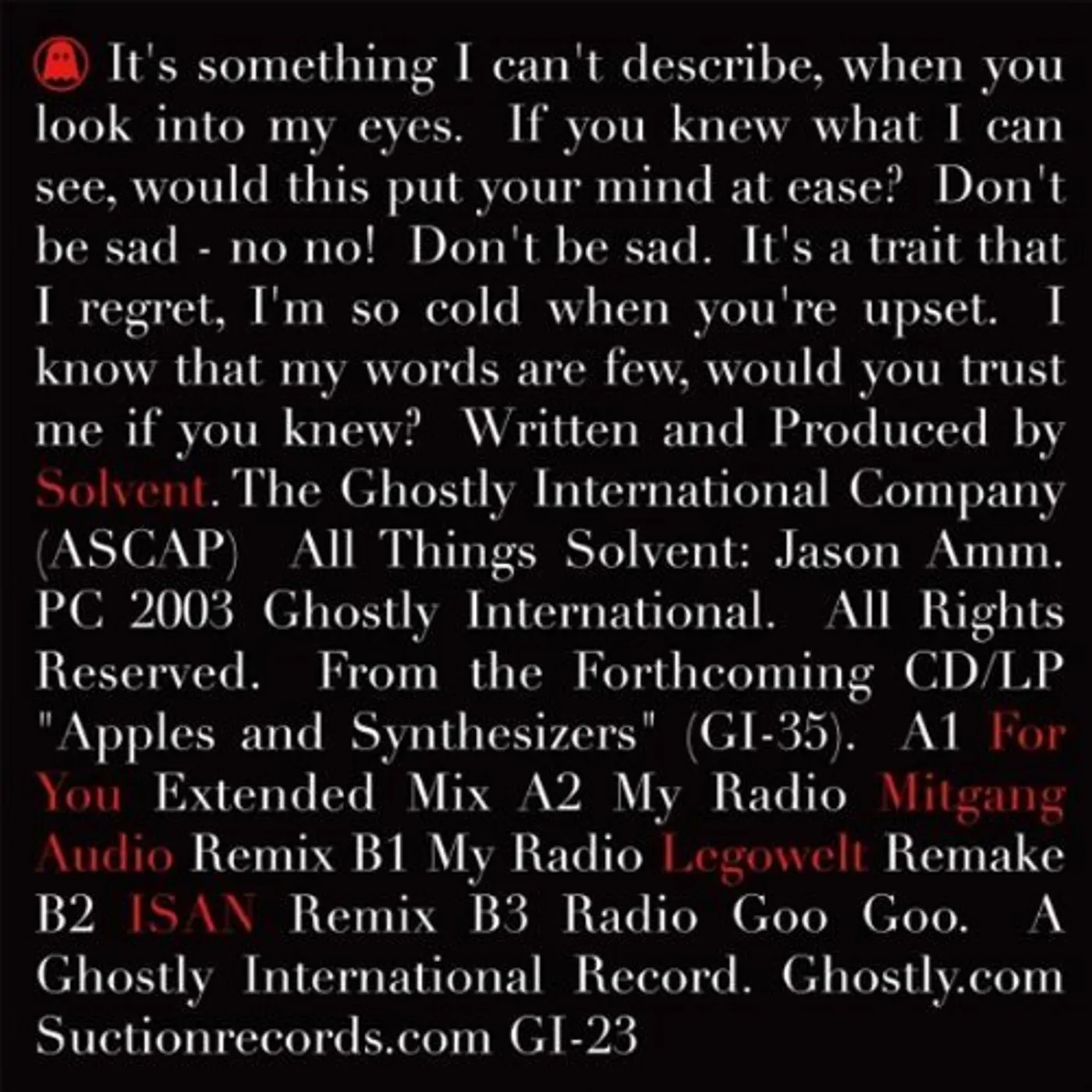 Solvent RADIO GA GA 2 Vinyl Record