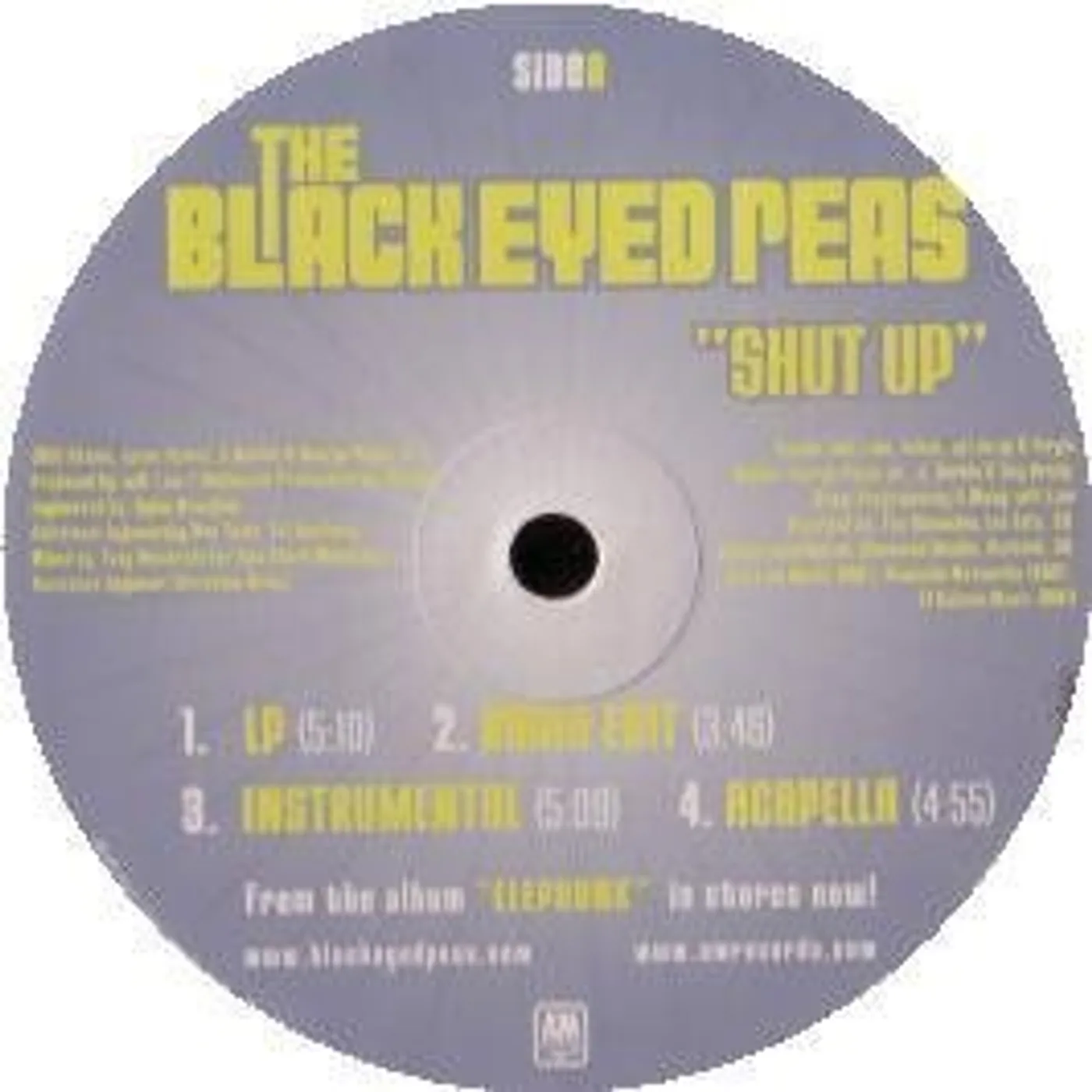 Black Eyed Peas SHUT UP (X7) (Vinyl)