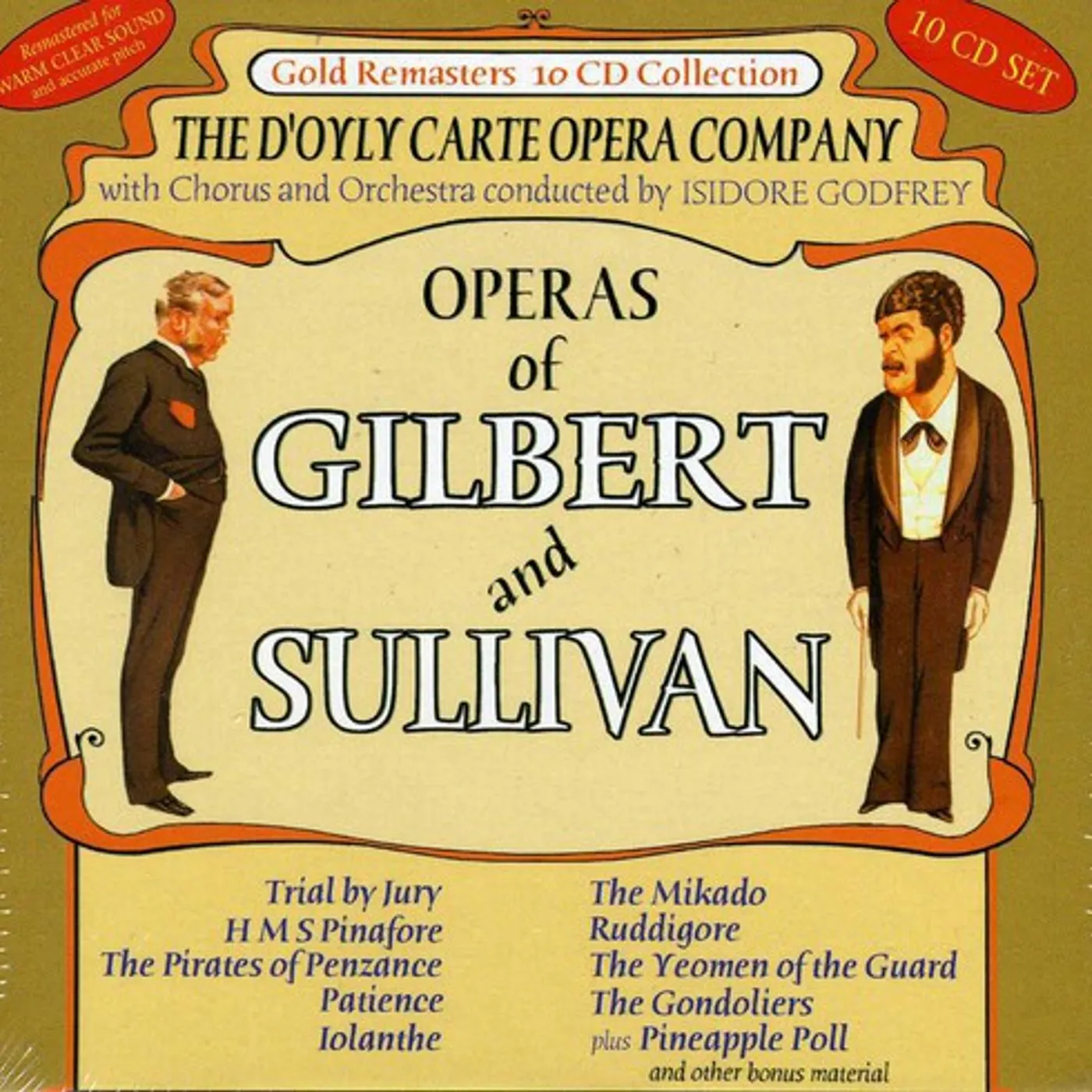 The D'Oyly Carte Opera Company OPERAS OF GILBERT & SULLIVAN CD