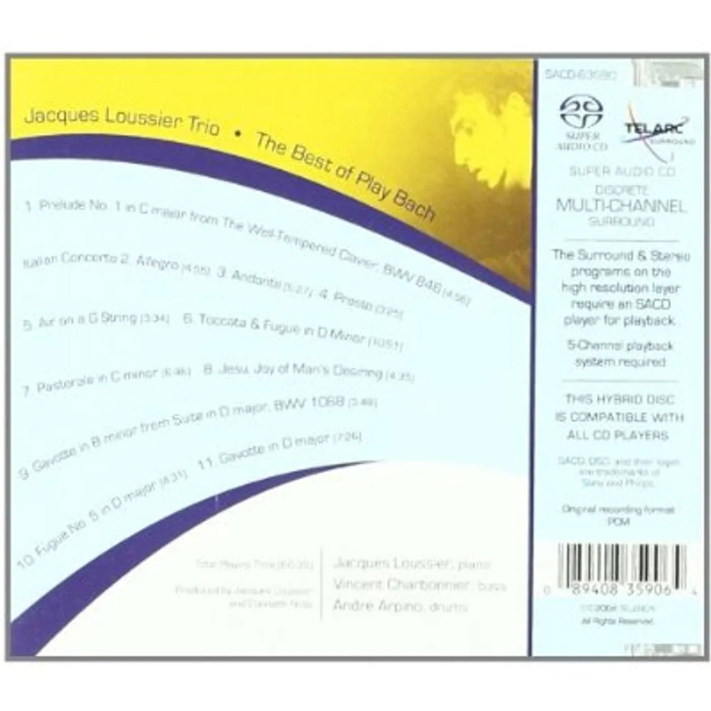 Jacques Loussier BEST OF PLAY BACH (HYBRID) Vinyl Record