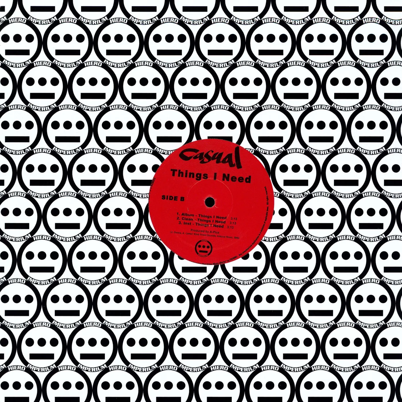 Casual RAP GAME (X3) / THINGS I NEED (X3) Vinyl Record