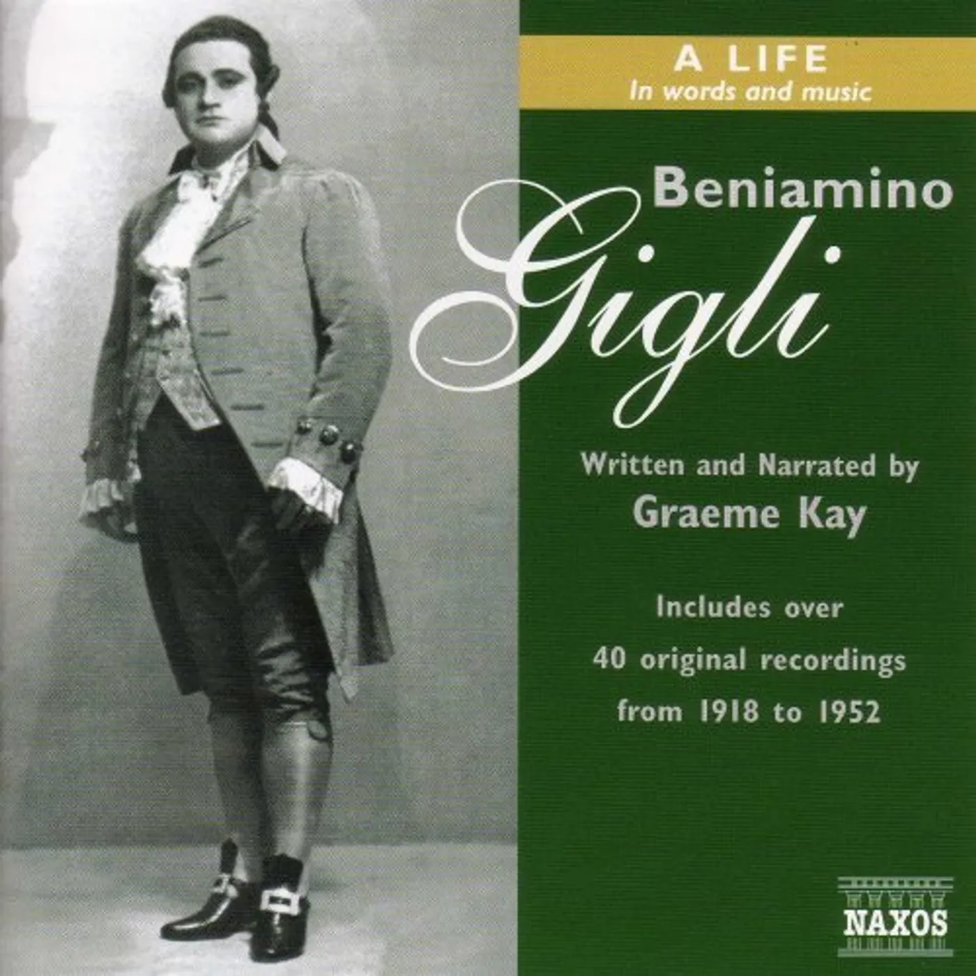 Beniamino Gigli LIFE IN WORDS & MUSIC CD