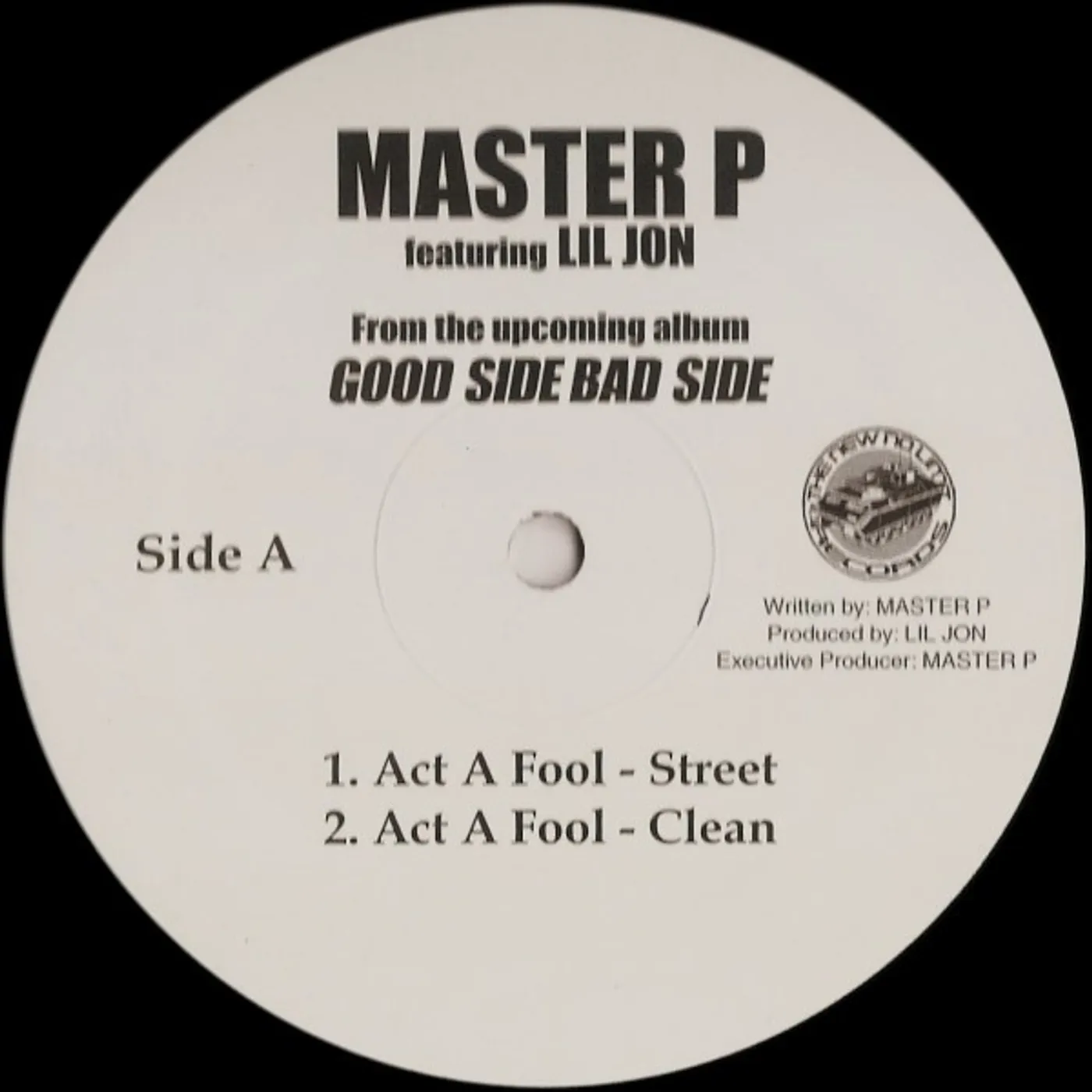 Master P ACT A FOOL Vinyl Record