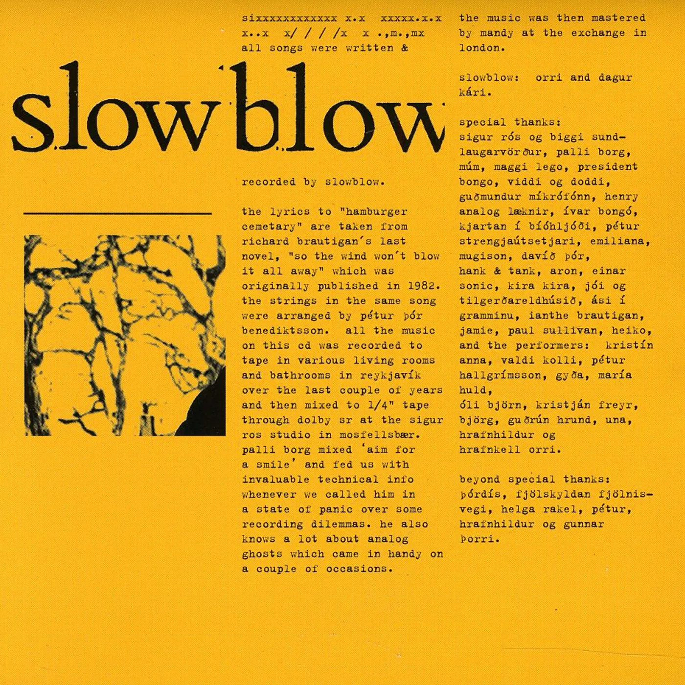 SLOWBLOW CD