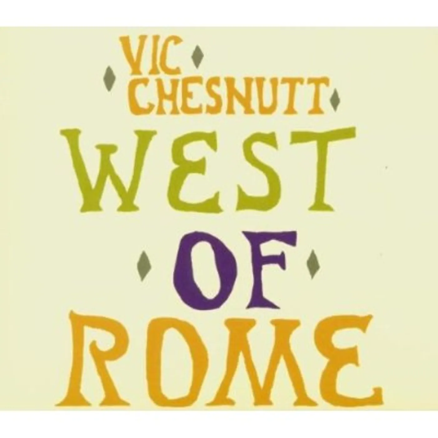 Vic Chesnutt WEST OF ROME CD