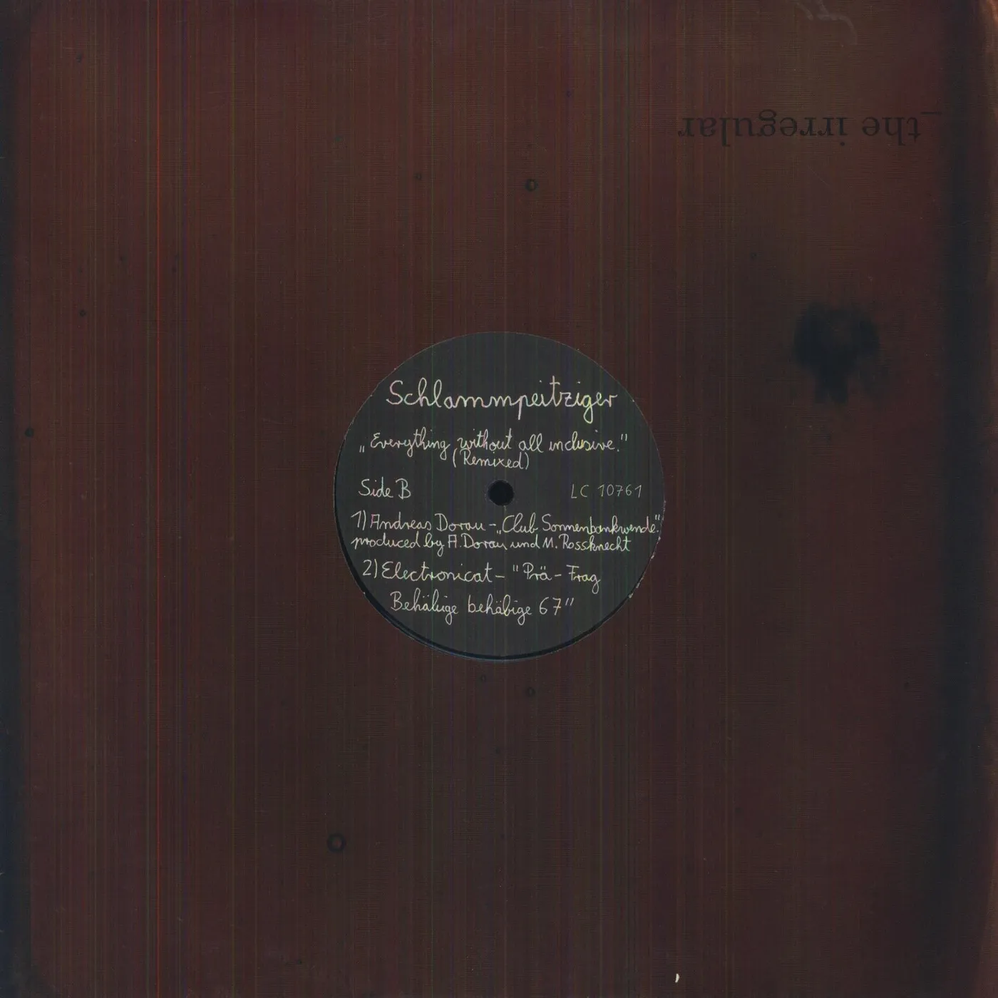 Schlammpeitziger EVERYTHING WITHOUT ALL INCLUSIVE: REMIXED Vinyl Record