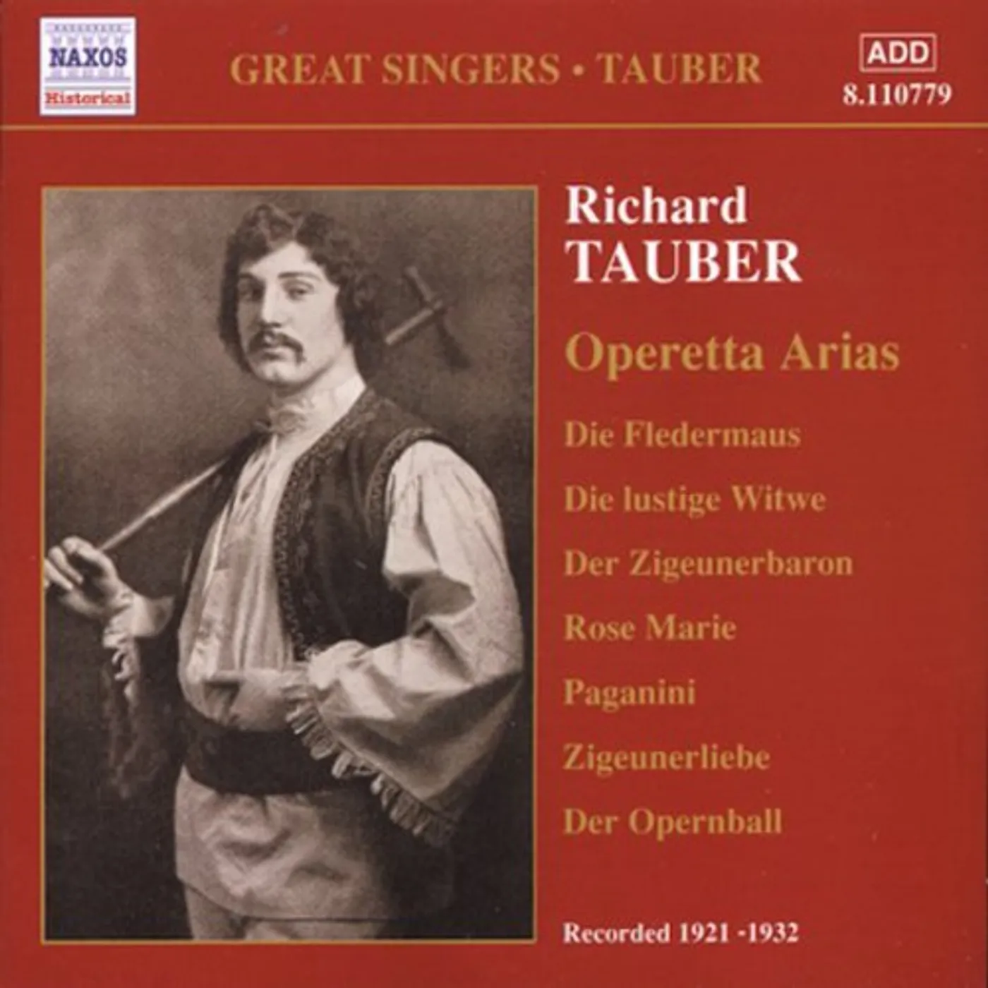 Richard Tauber OPERETTA ARIAS CD